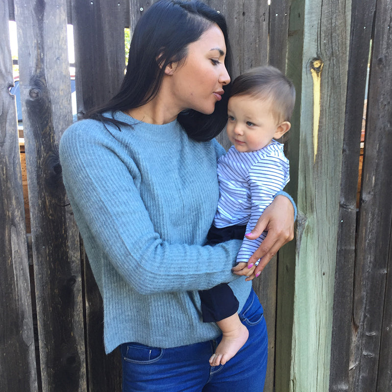 Venice Long Sleeve Baby T-Shirt - 2 Pack (2 colors) Organic Cotton