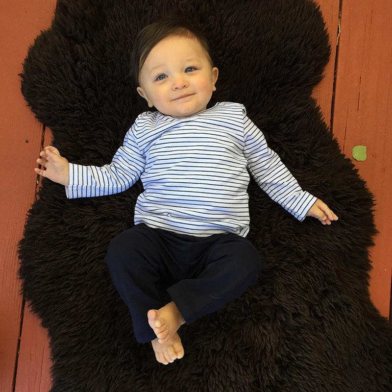 Venice Long Sleeve Baby T-Shirt - 2 Pack (2 colors) Organic Cotton