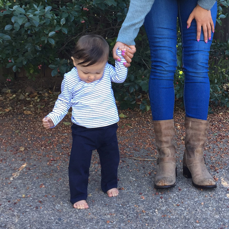 Venice Long Sleeve Baby T-Shirt - 2 Pack (2 colors) Organic Cotton