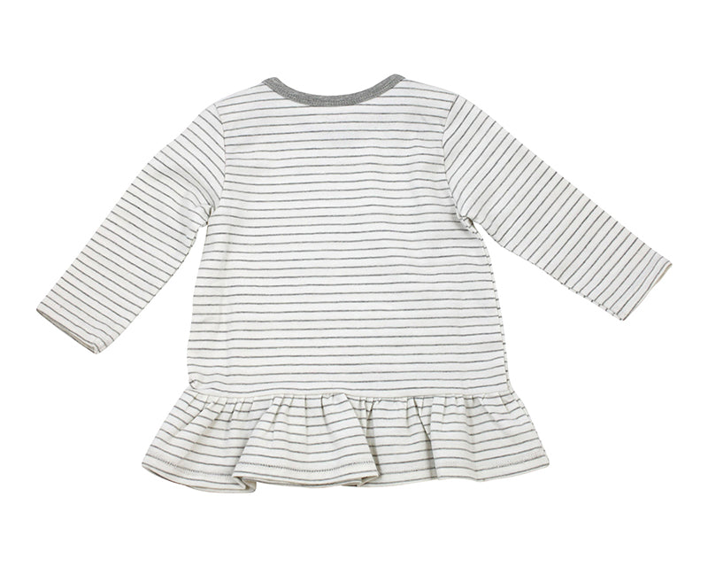 Venice Stripe Jersey Long Sleeve Baby Dress Top (2 Colors)