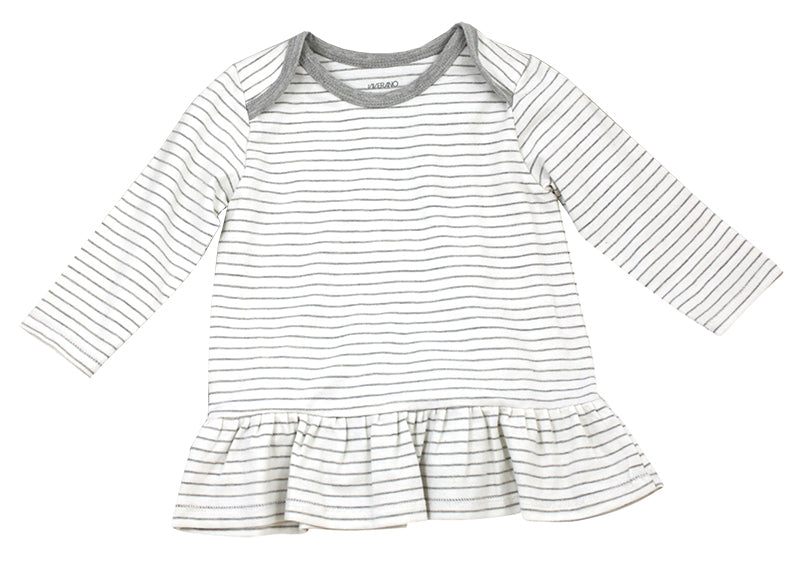 Venice Stripe Jersey Long Sleeve Baby Dress Top (2 Colors)