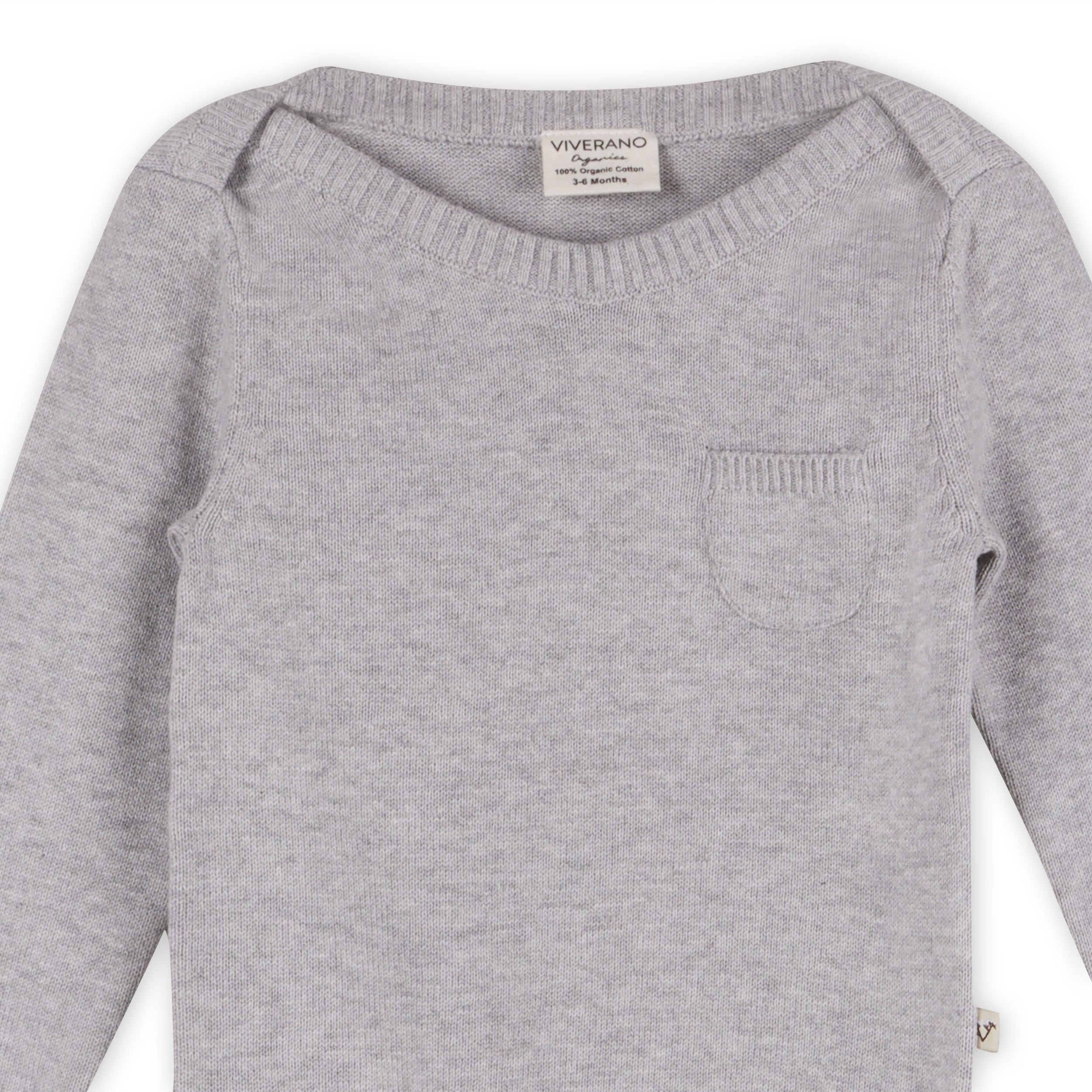 Milan Knit Full Sleeve Baby Romper Bodysuit (2 Colors)