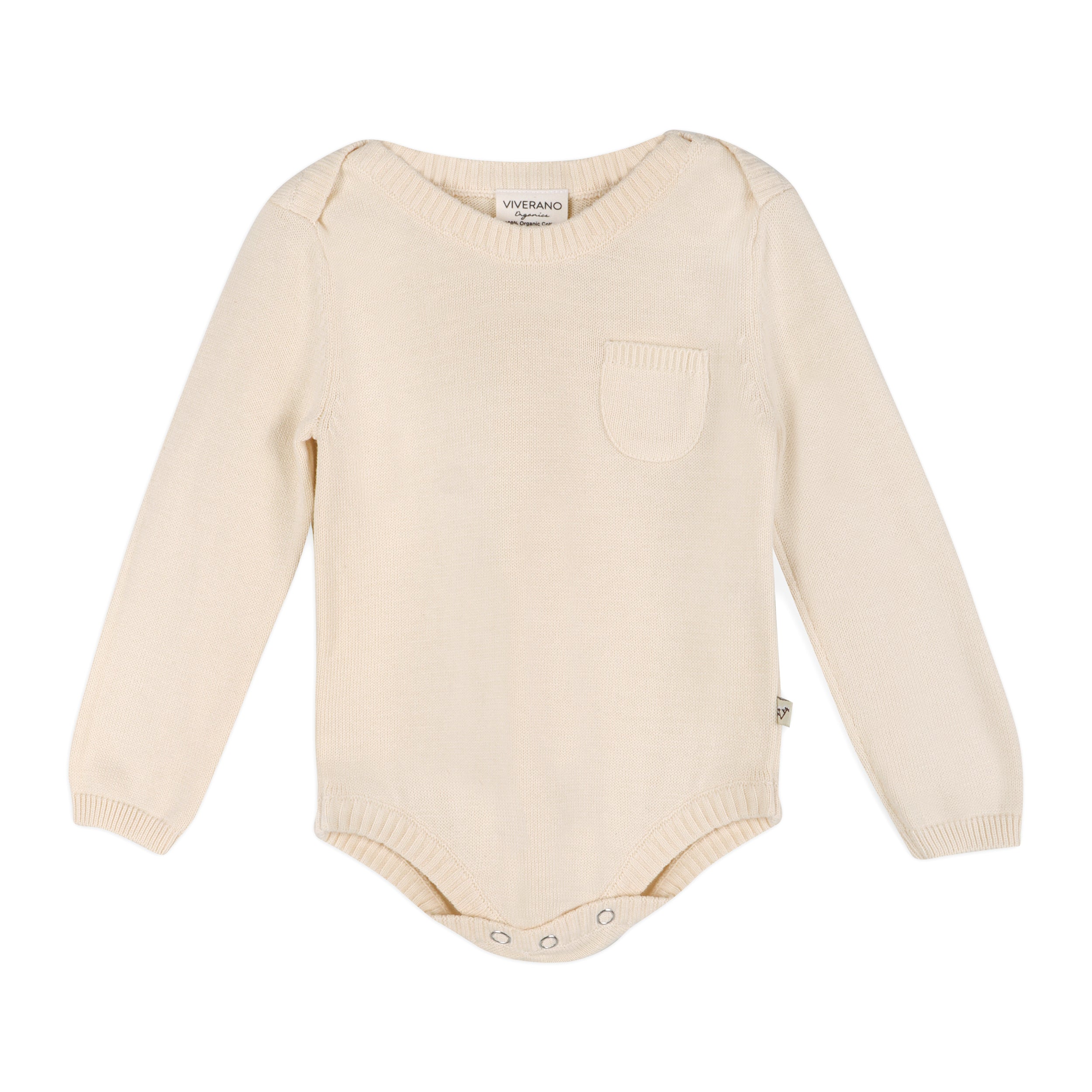 Milan Knit Full Sleeve Baby Romper Bodysuit (2 Colors)