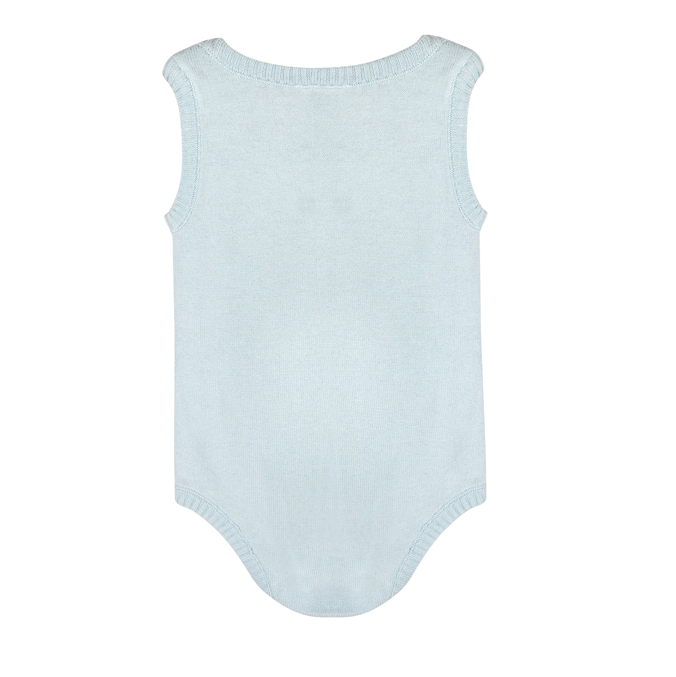Milan Organic Knit Sleeveless Baby Bodysuit (4 Colors)