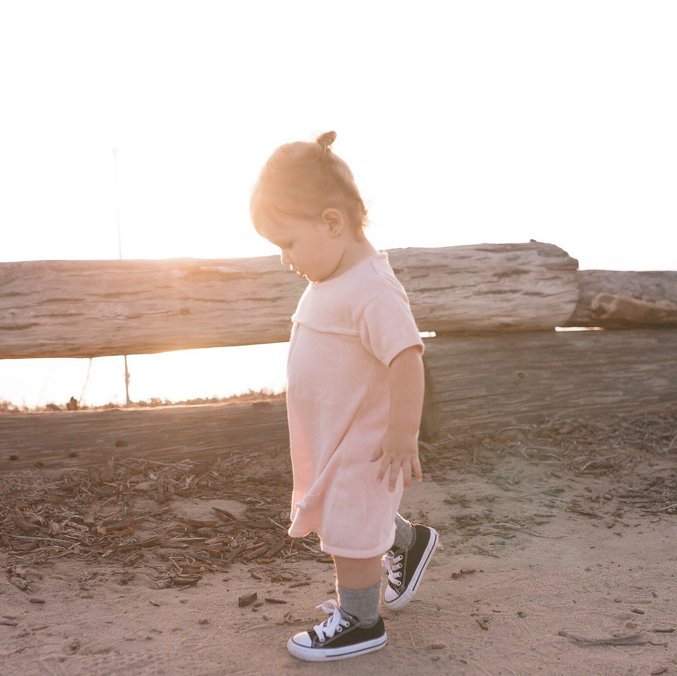 Milan Knit Dress Top - Short Sleeves - Cream