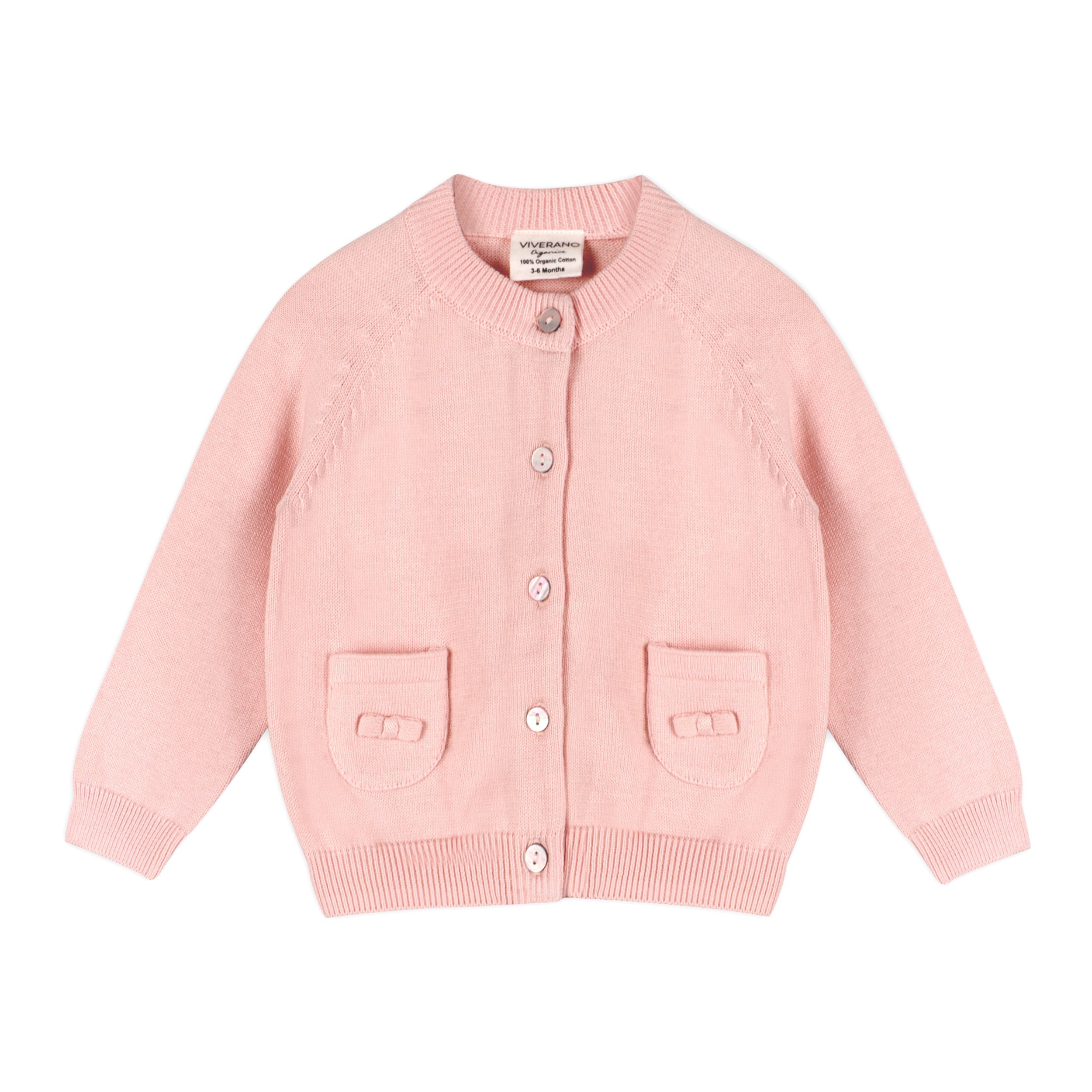 Milan Pastel Button Cardigan Sweater Knit (Organic Cotton)- 5 Colors