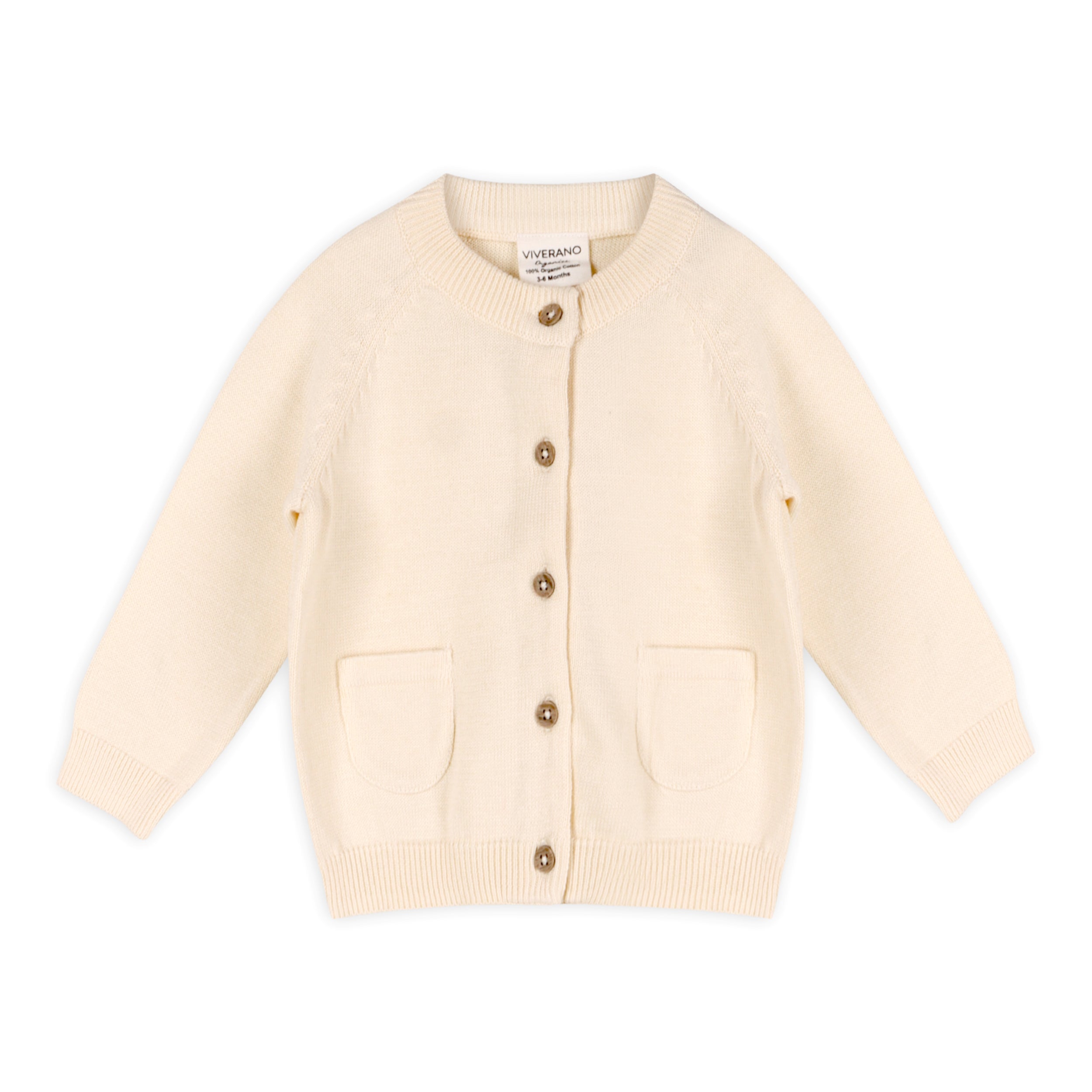 Milan Pastel Button Cardigan Sweater Knit (Organic Cotton)- 5 Colors