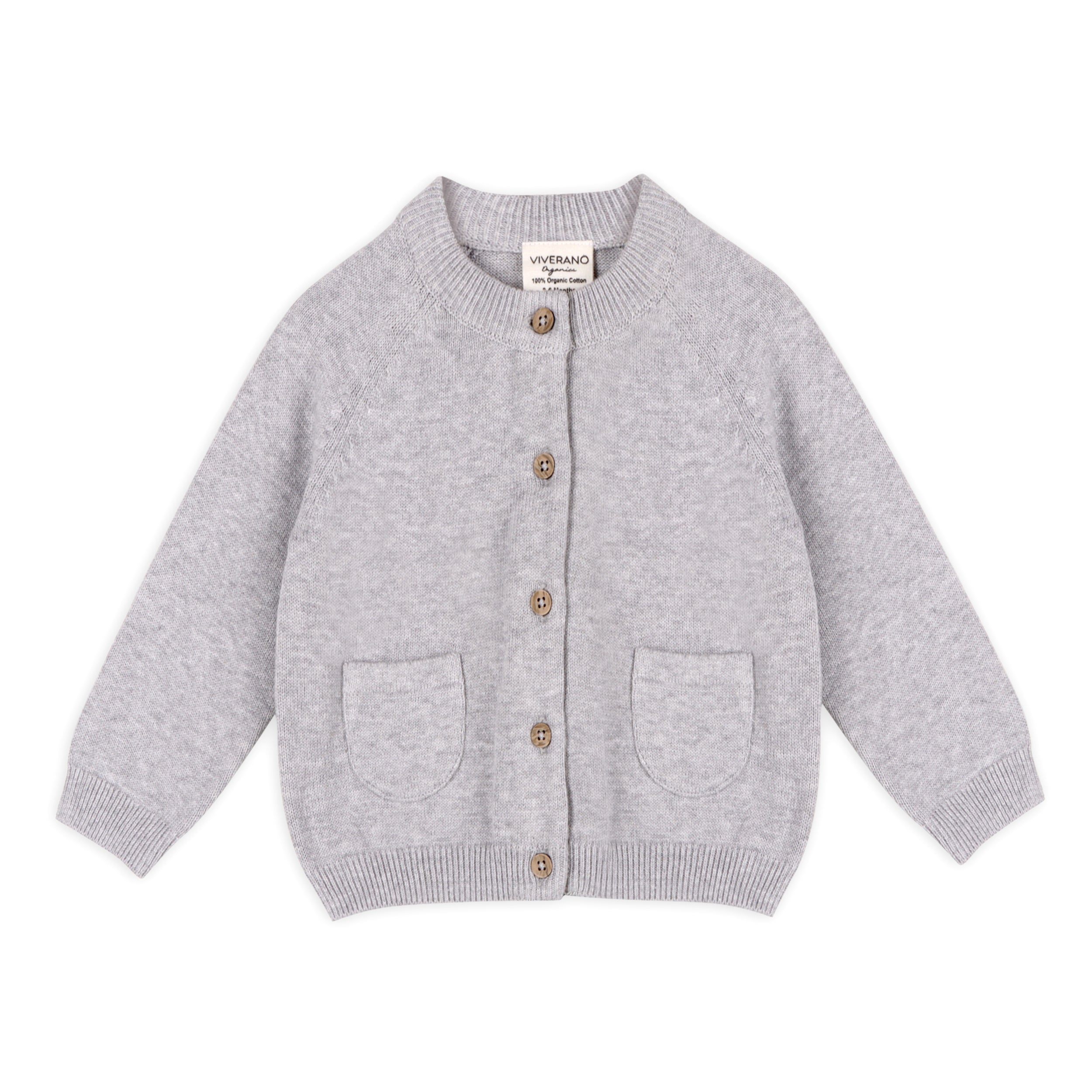 Milan Pastel Button Cardigan Sweater Knit (Organic Cotton)- 5 Colors