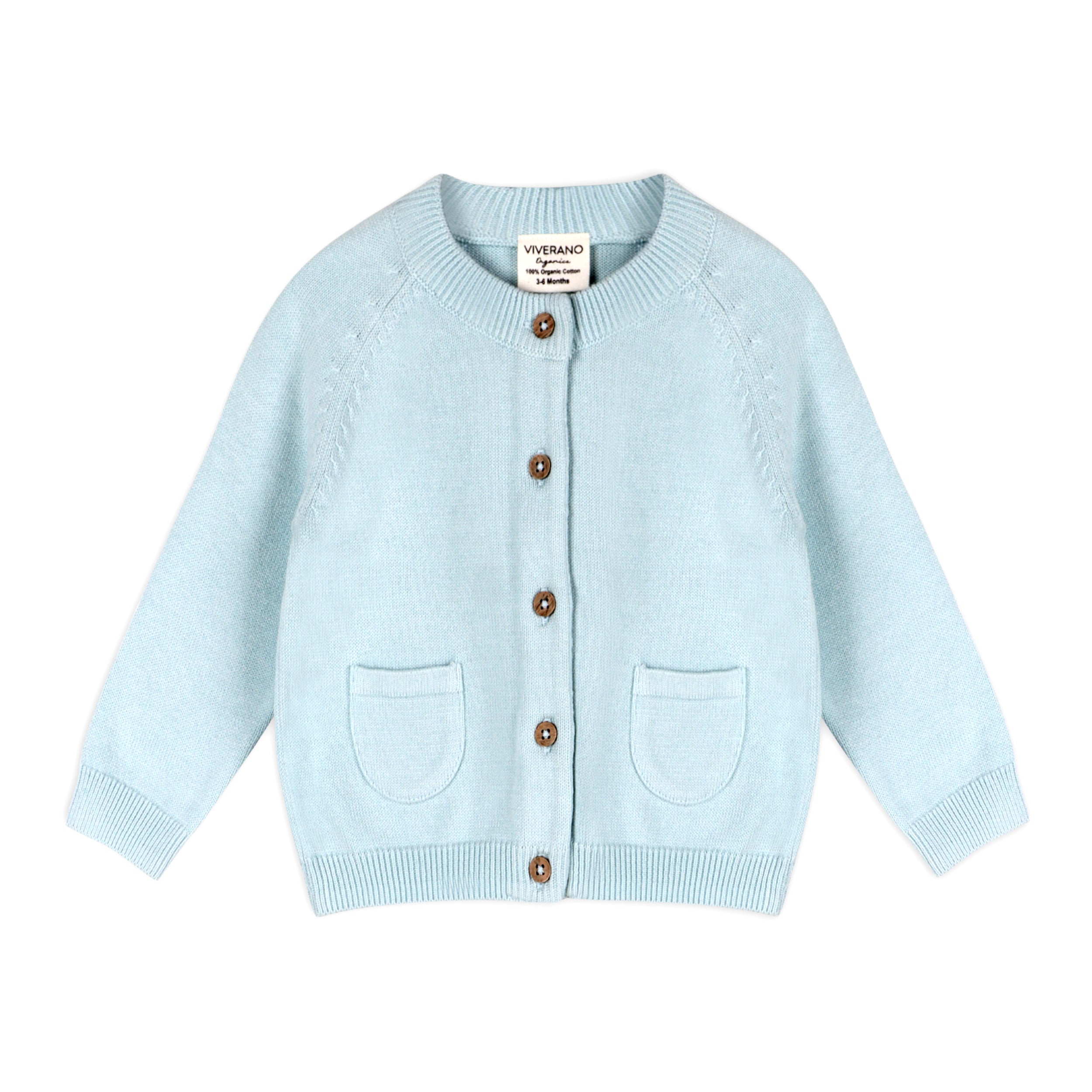 Milan Pastel Button Cardigan Sweater Knit (Organic Cotton)- 5 Colors