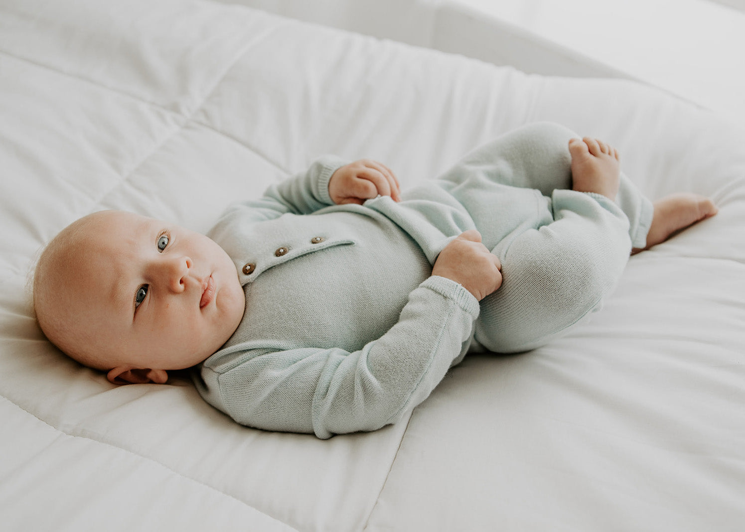 Milan Knit Kangaroo Pocket Baby Jumpsuit Coverall (3 Colors)