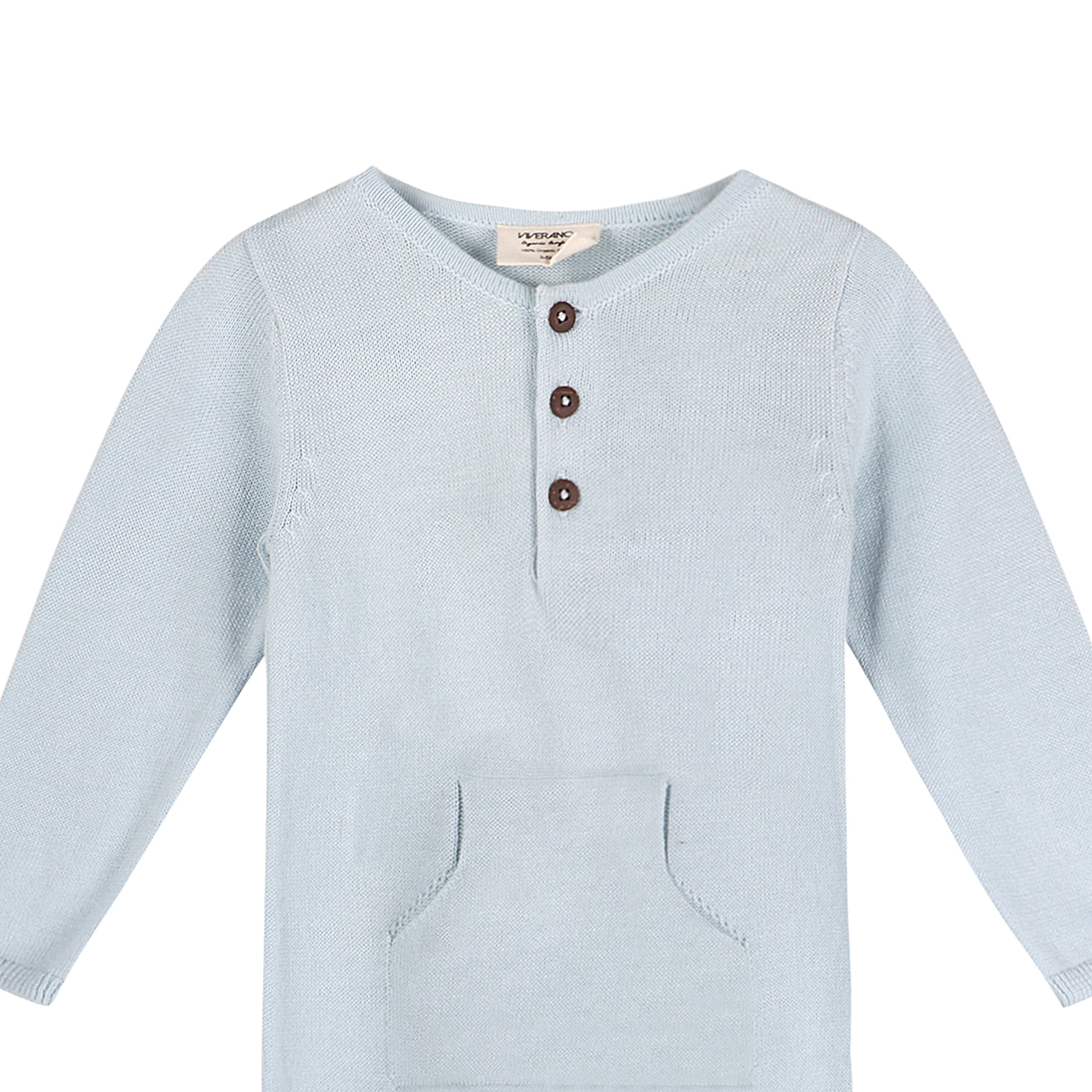 Milan Knit Kangaroo Pocket Baby Jumpsuit Coverall (3 Colors)