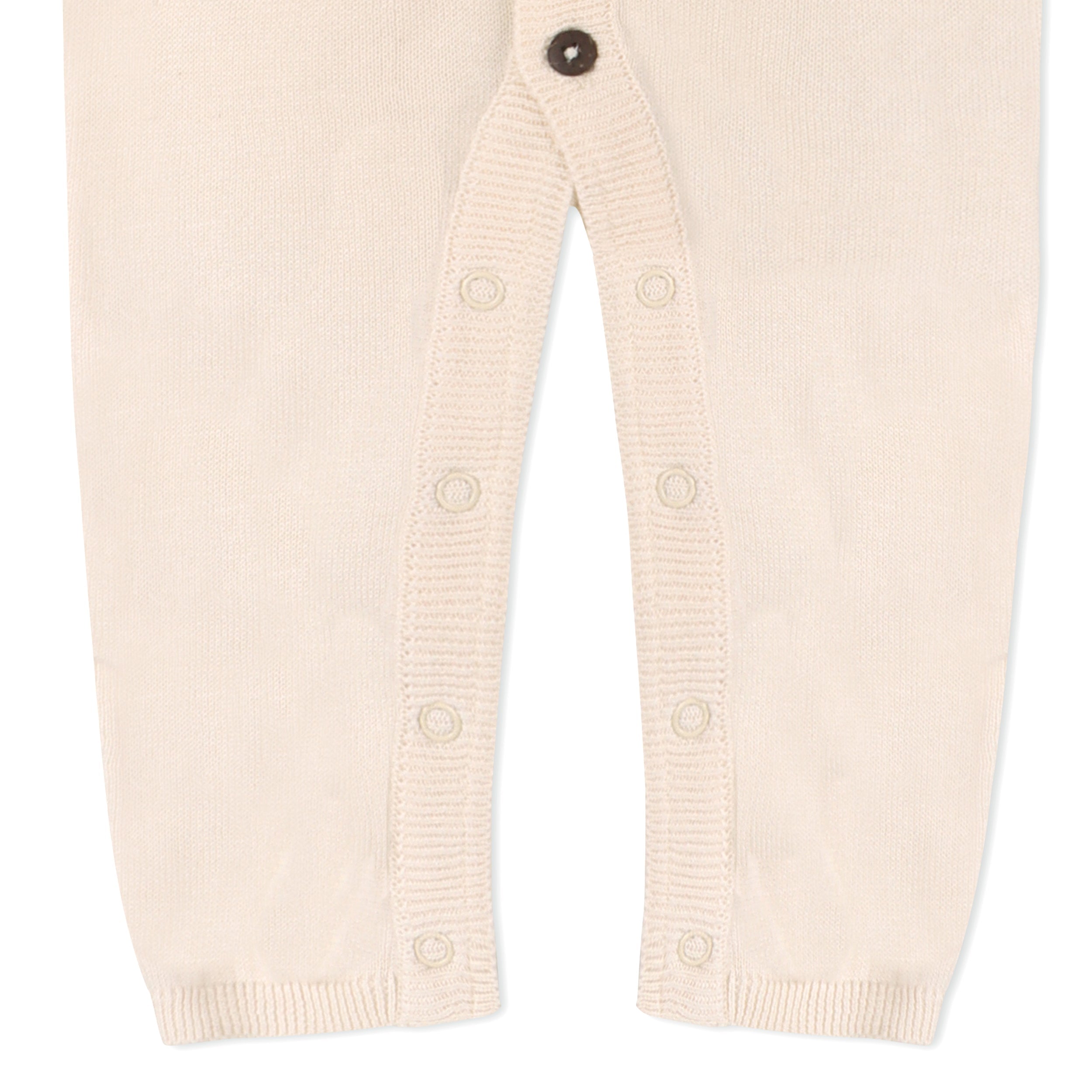 Milan Knit Shawl Collar Baby Jumpsuit Coverall (Organic)