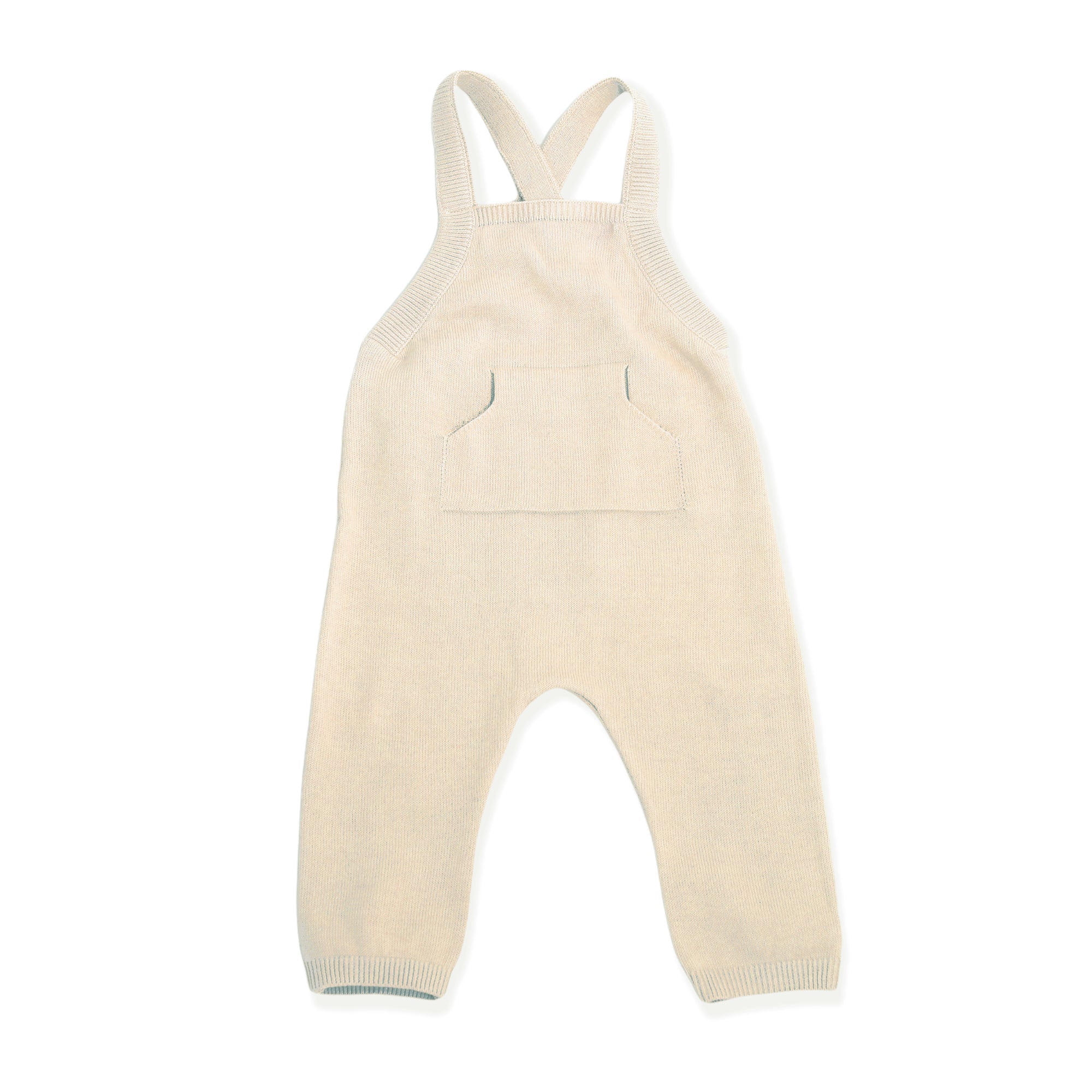 Milan Knit Kangaroo Pocket Overall Romper + Bodysuit Set (2 Colors)
