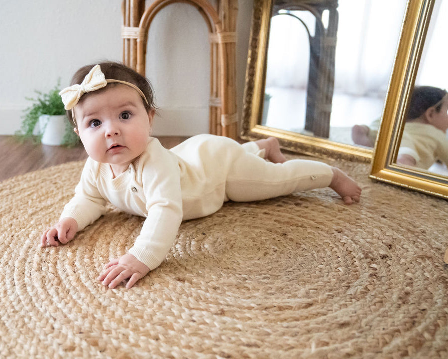 Milan Side Button & Pocket Knit Baby Jumpsuit (Organic Cotton) - 3 Colors