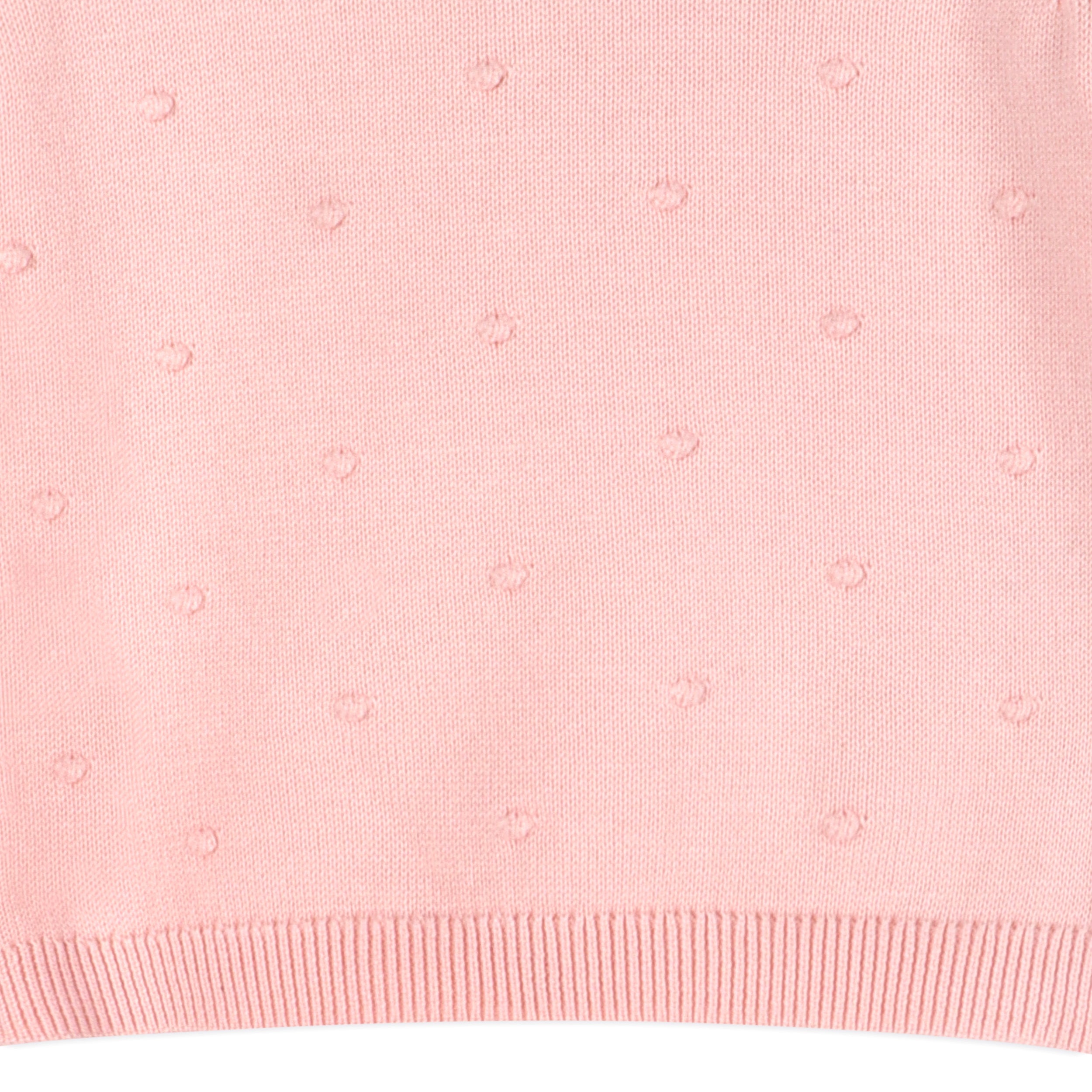 Milan Classic Ruffle Knit Baby Pullover Sweater with Bobbles (Organic)
