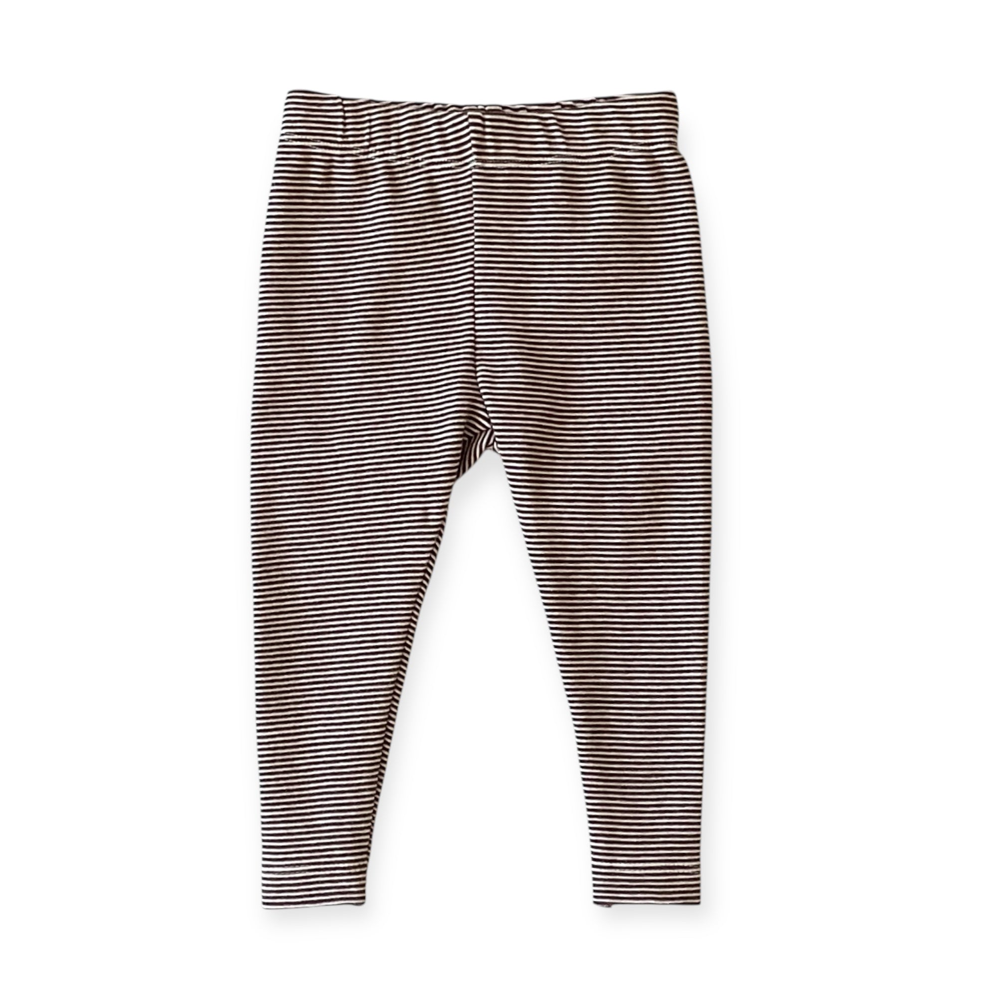 Rib Knit Stripe Baby Legging Pants (Organic Cotton) - 3 Colors