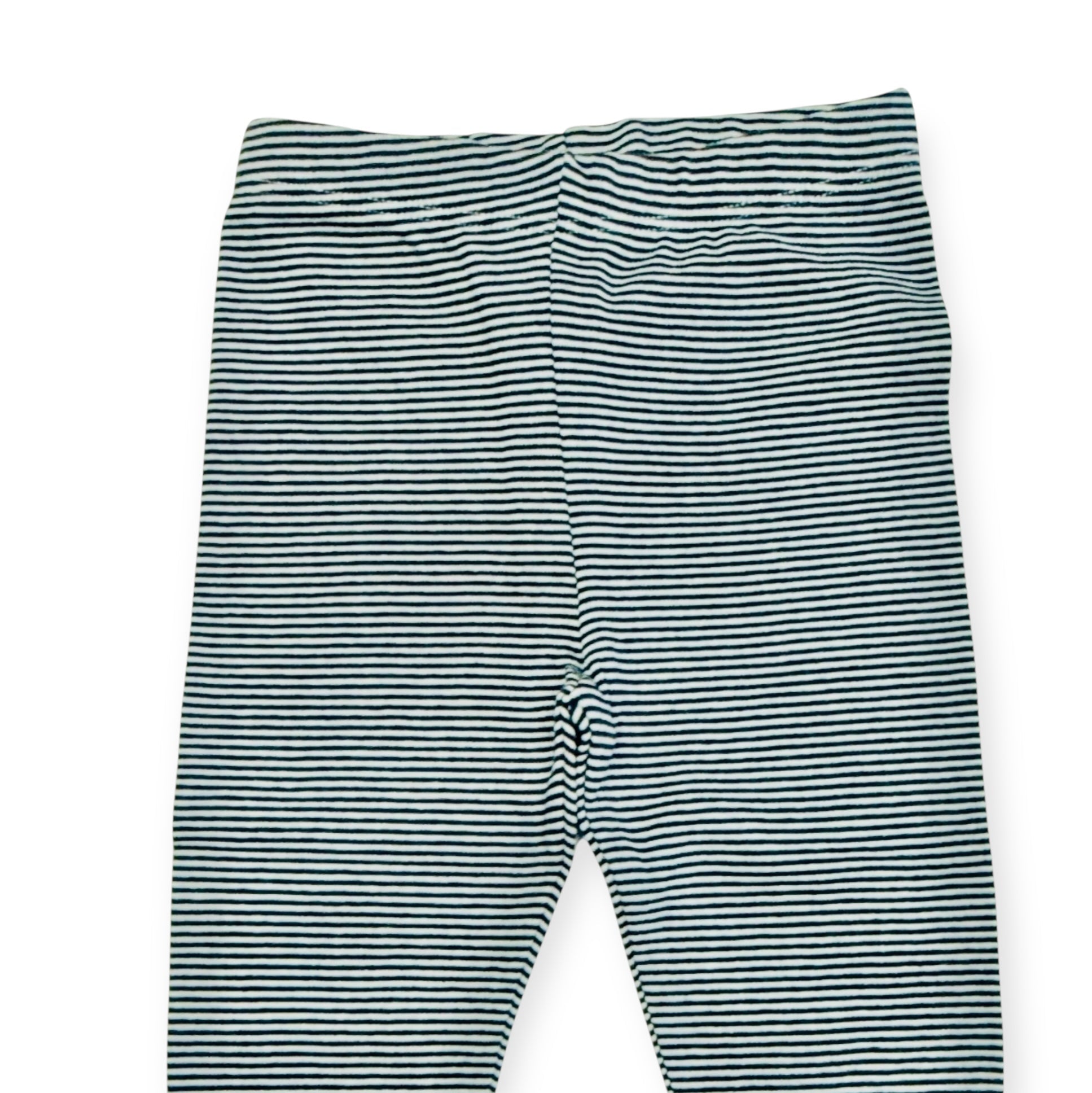 Rib Knit Stripe Baby Legging Pants (Organic Cotton) - 3 Colors
