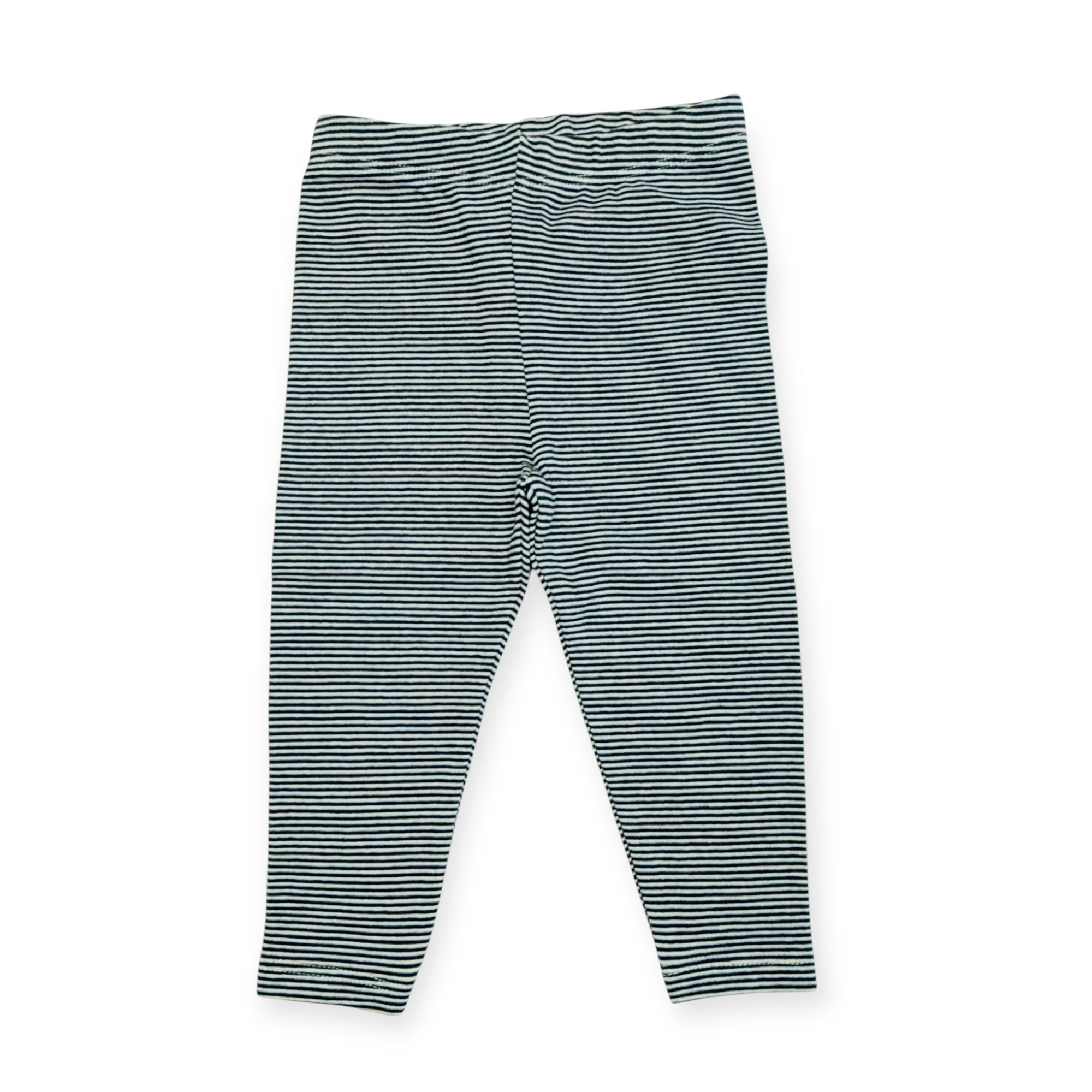 Rib Knit Stripe Baby Legging Pants (Organic Cotton) - 3 Colors