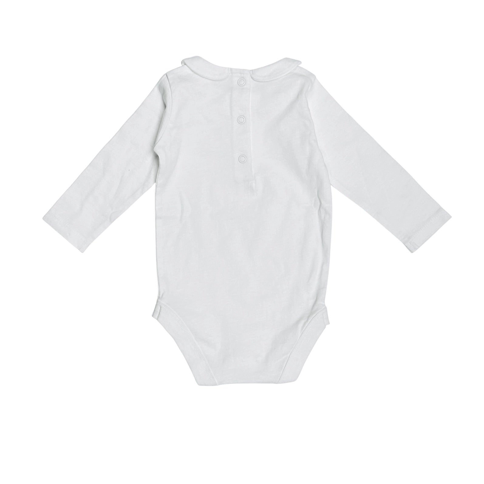Basic Peter Pan Long Sleeve Baby Bodysuit (Organic Cotton)