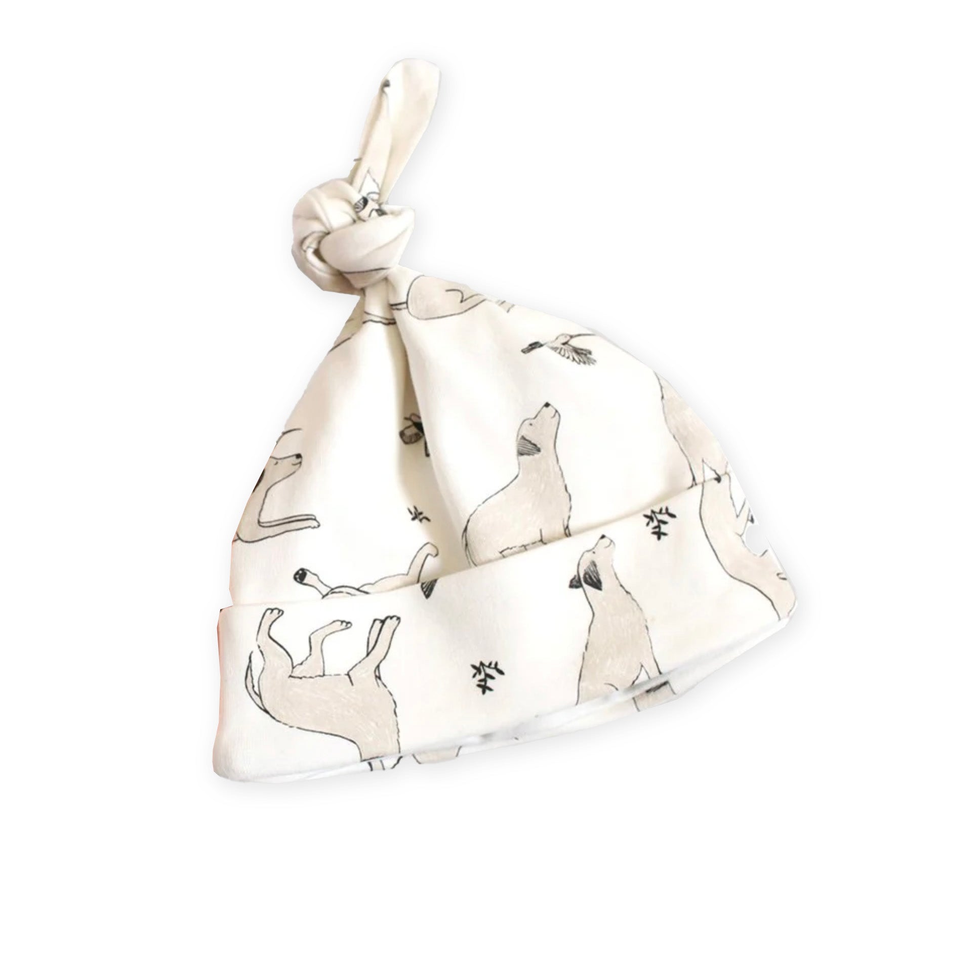 Kai Labrador Dog & Hummingbird Knotted Hat