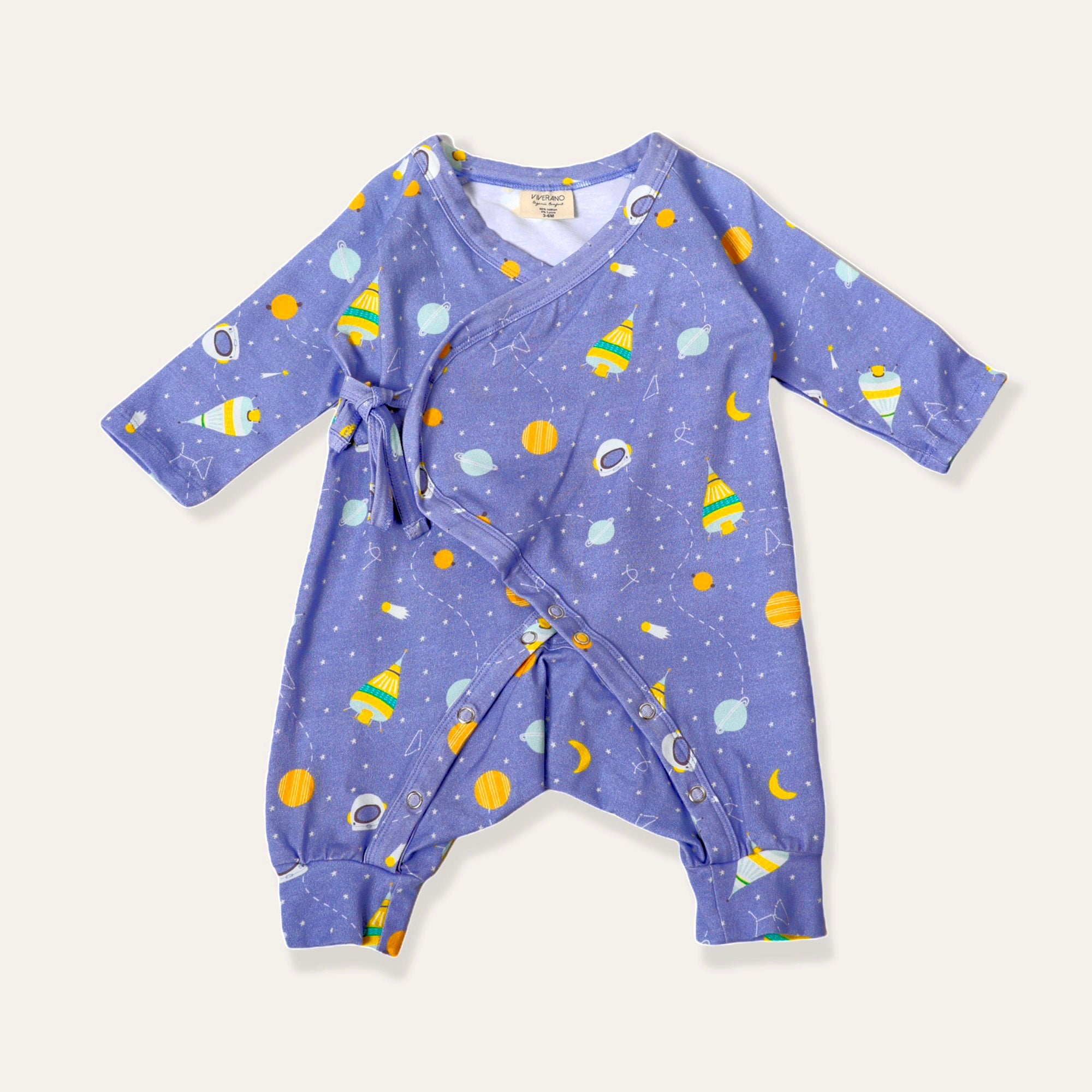 Space Dream Kimono Jumpsuit Romper (Organic Cotton)
