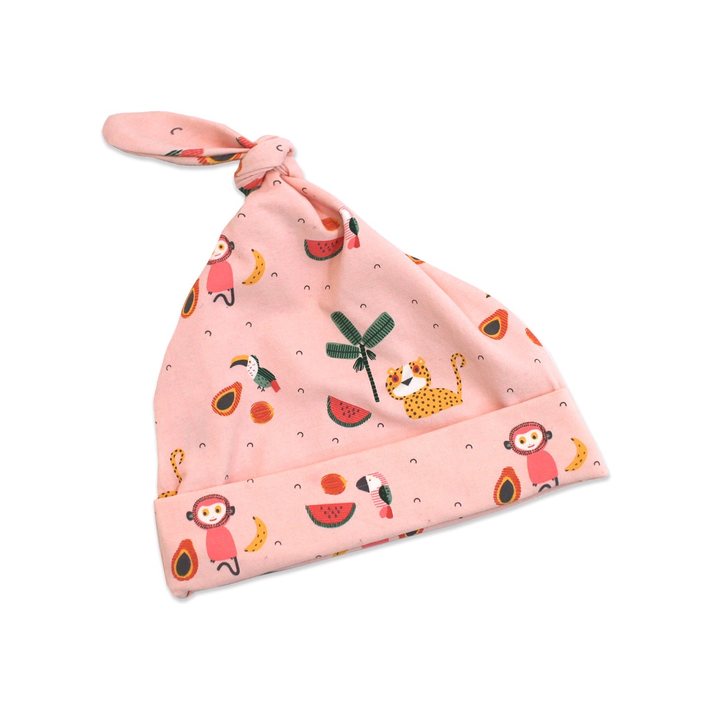 Organic Cotton Baby Knot Hat - Tropical Jungle (2 Colors)