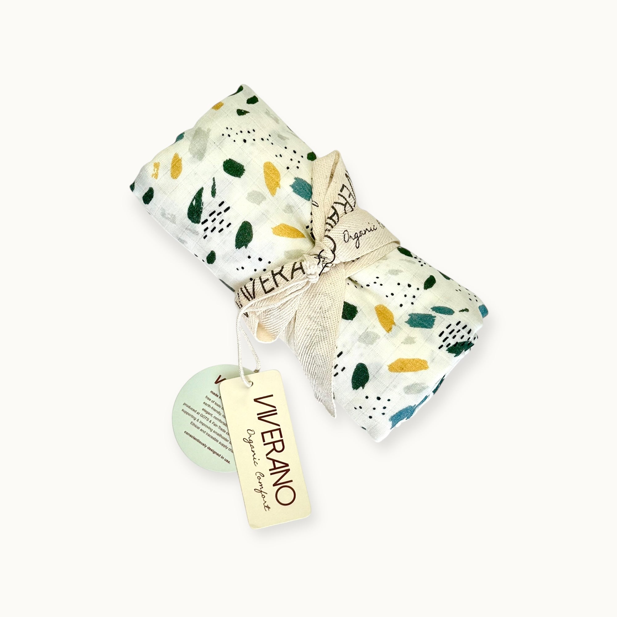 Florence Bloom Baby Swaddle Blanket (Organic Muslin)