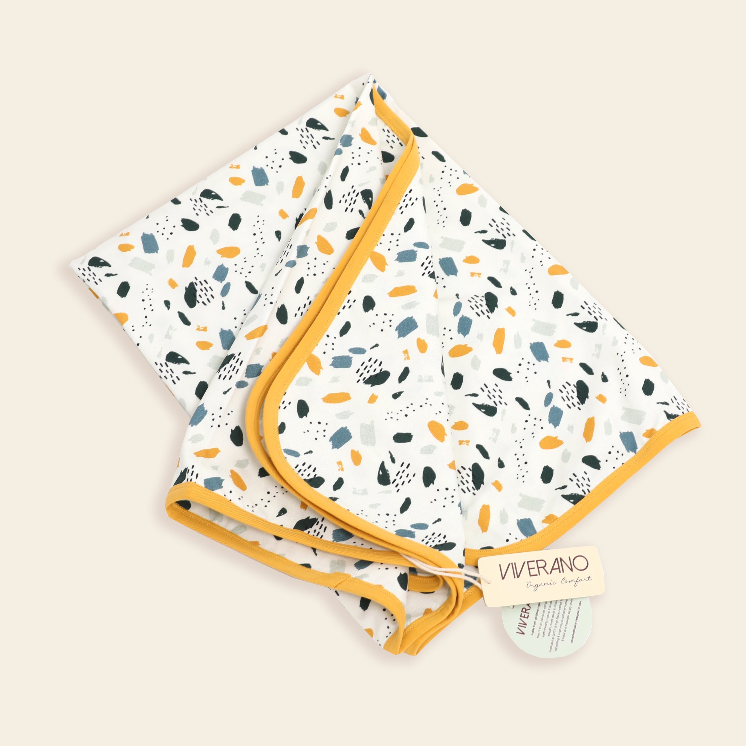 Organic Florence Bloom Reversible Baby Blanket (Organic Cotton)