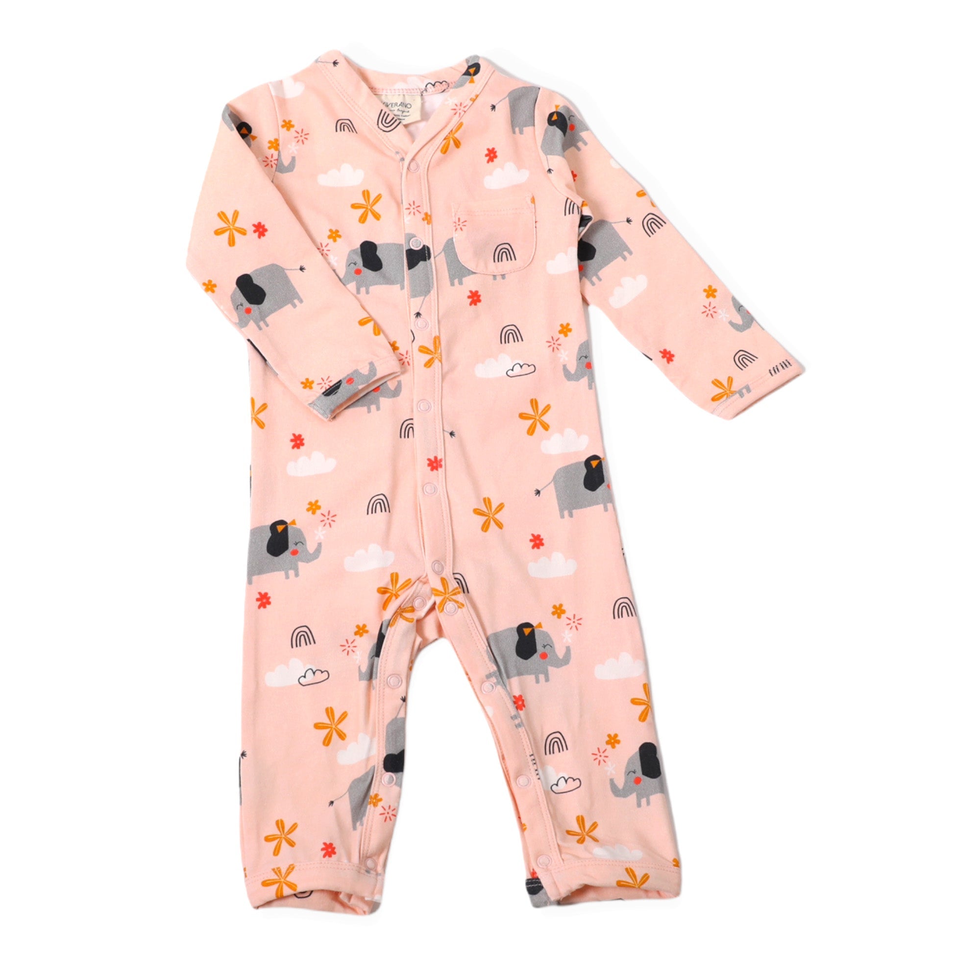 Elephant Baby Coverall (Organic Cotton)