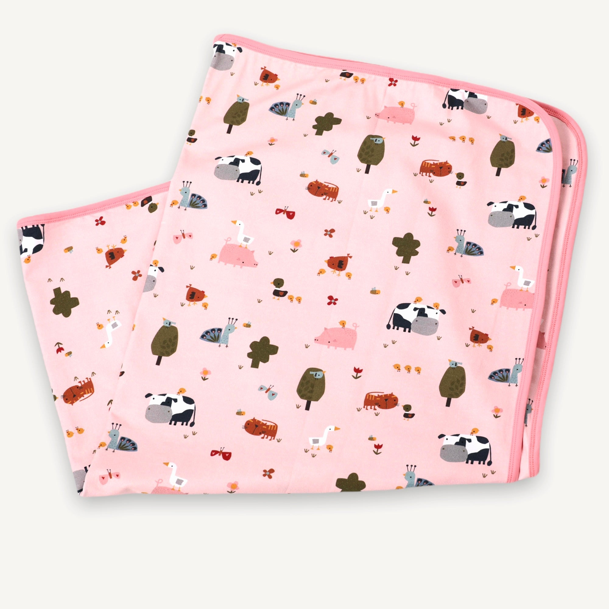 Chick Chick Farm Reversible Baby Blanket (2 Colors)