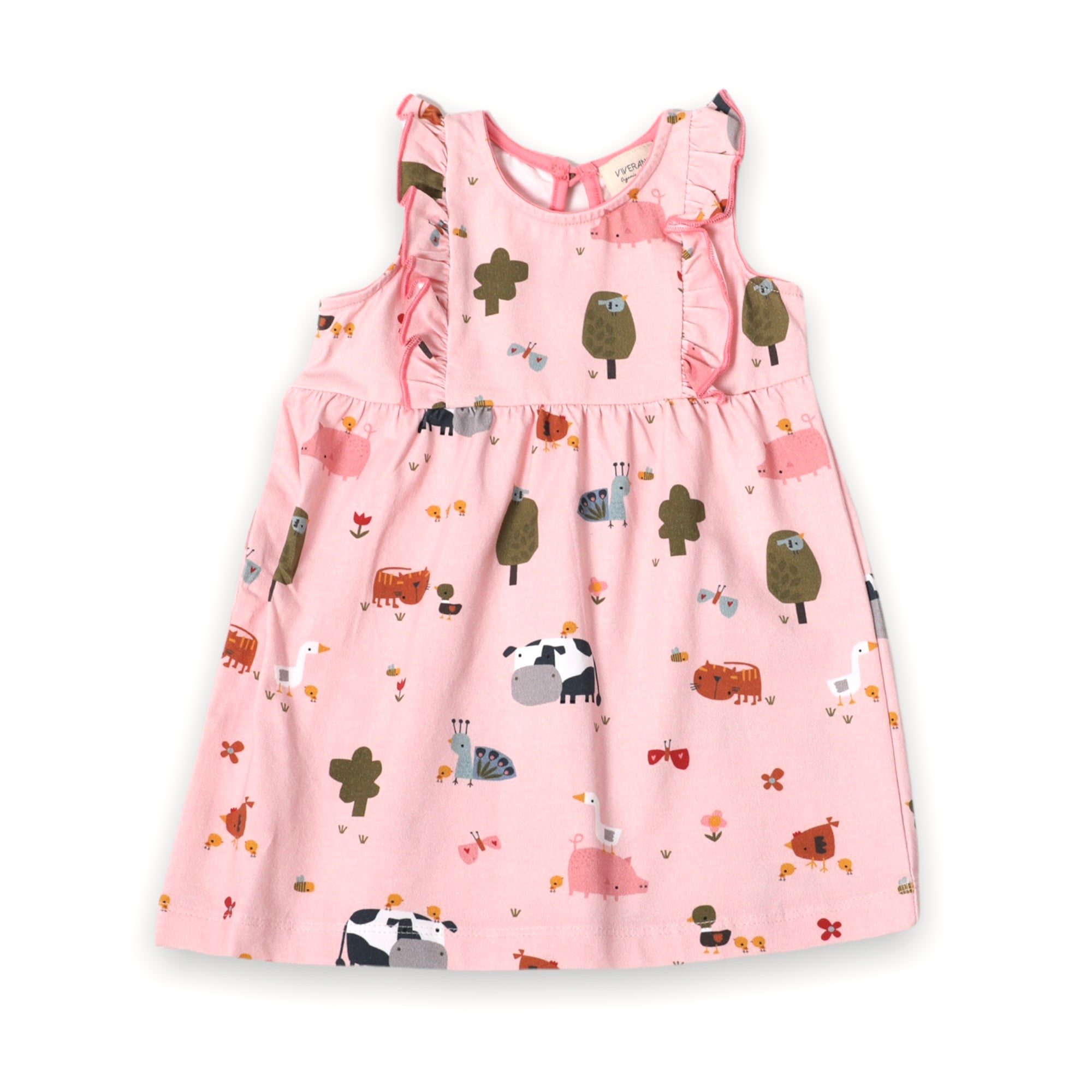 Chick Chick Farm Ruffle Dress + Bloomer SET (Organic Cotton)