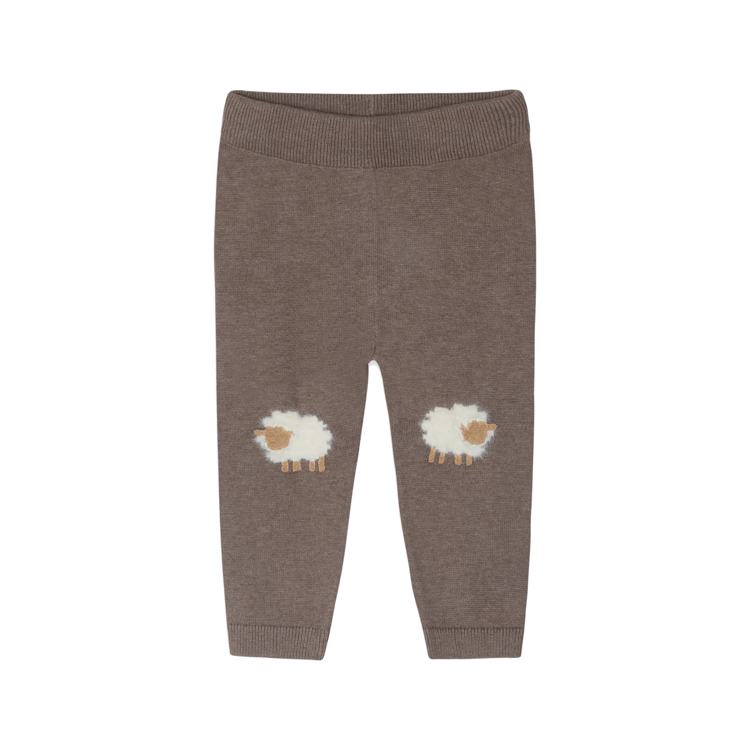 Sheep Jacquard Knit Organic Baby Pullover & Pant Set