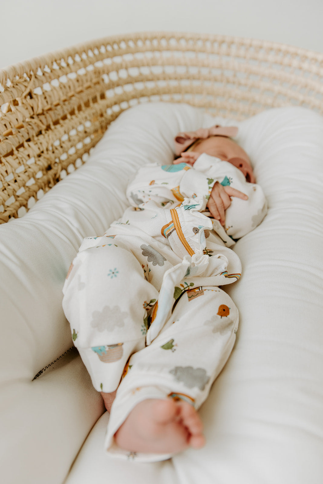 Fly Away Balloon Ruffle Zipper Jumpsuit (Organic Cotton)