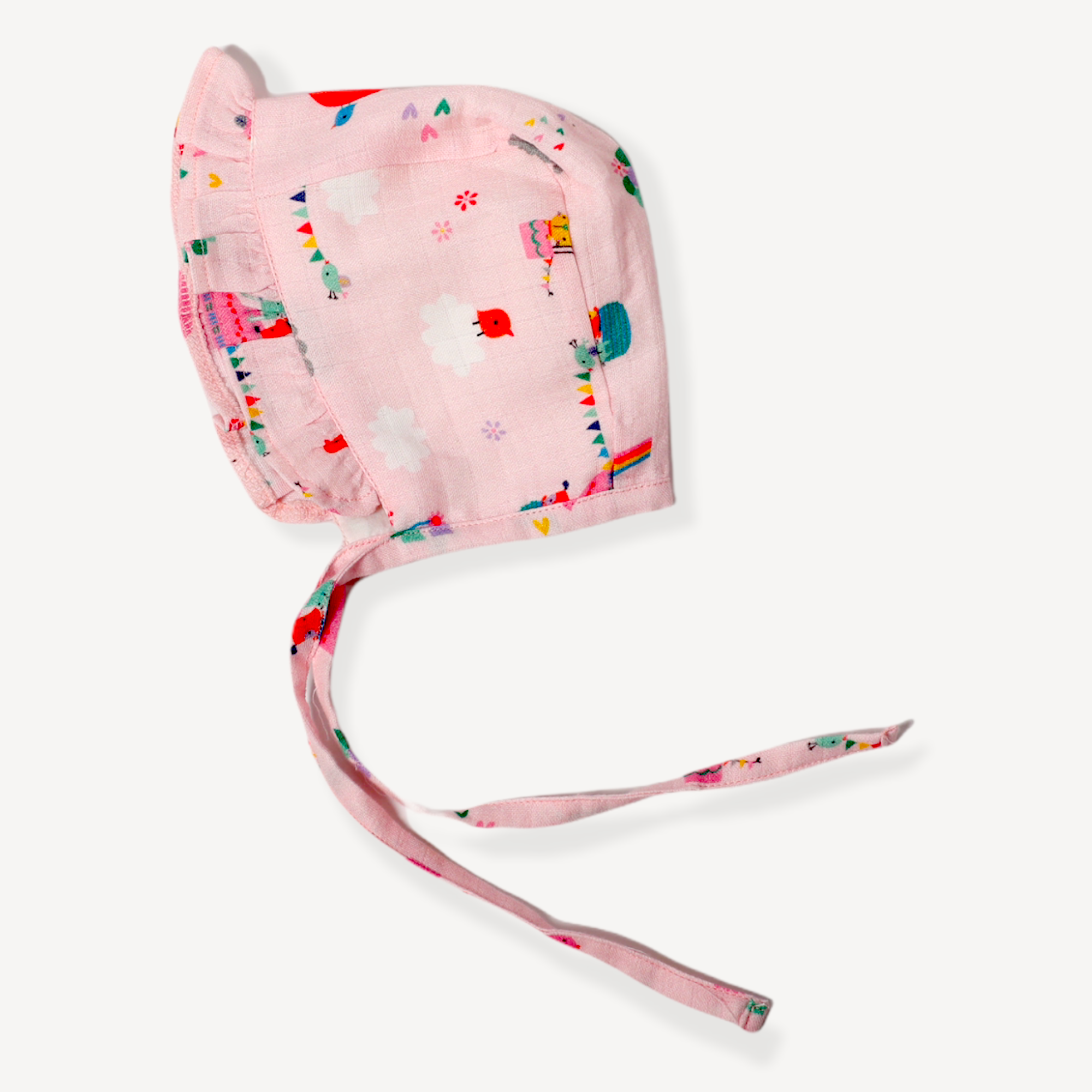 Fly Away Balloon Baby Bonnet Hat (Organic Muslin)