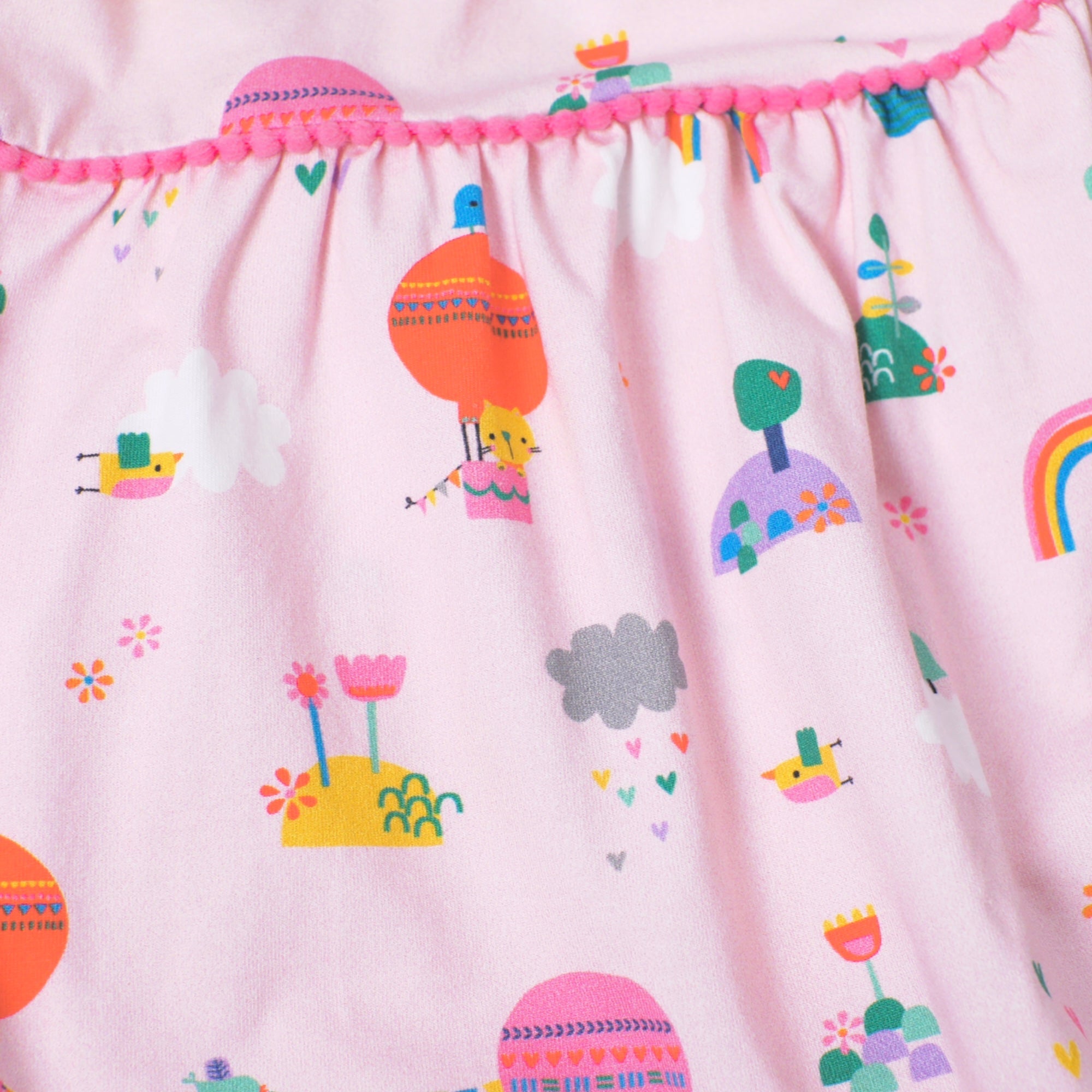 Fly Away Balloon Shoulder Tie Dress + Bloomer (Organic)