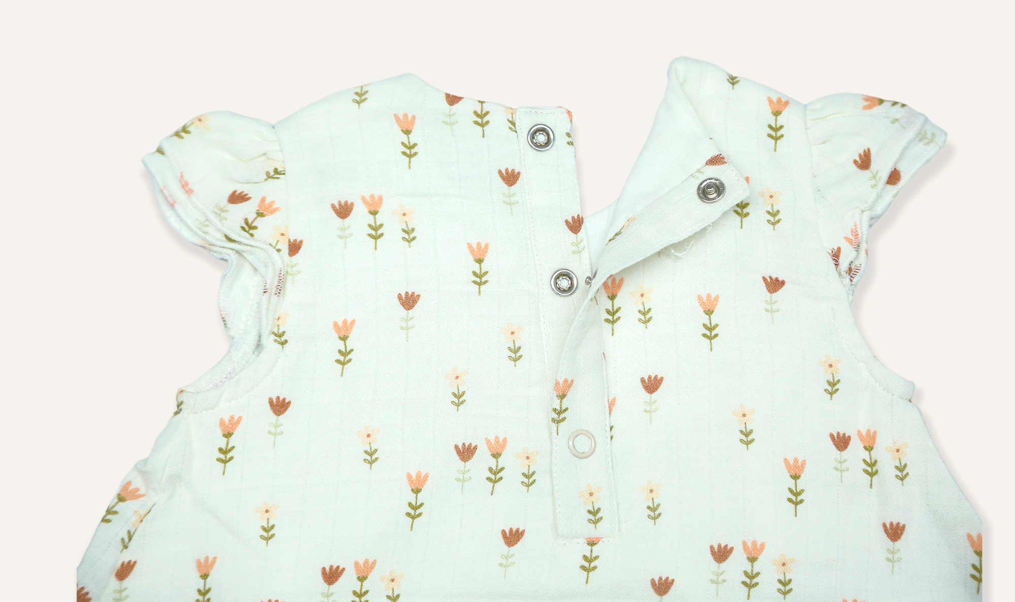 Wildflowers Cap Sleeve Baby Dress + Bloomer Set (Organic Muslin)