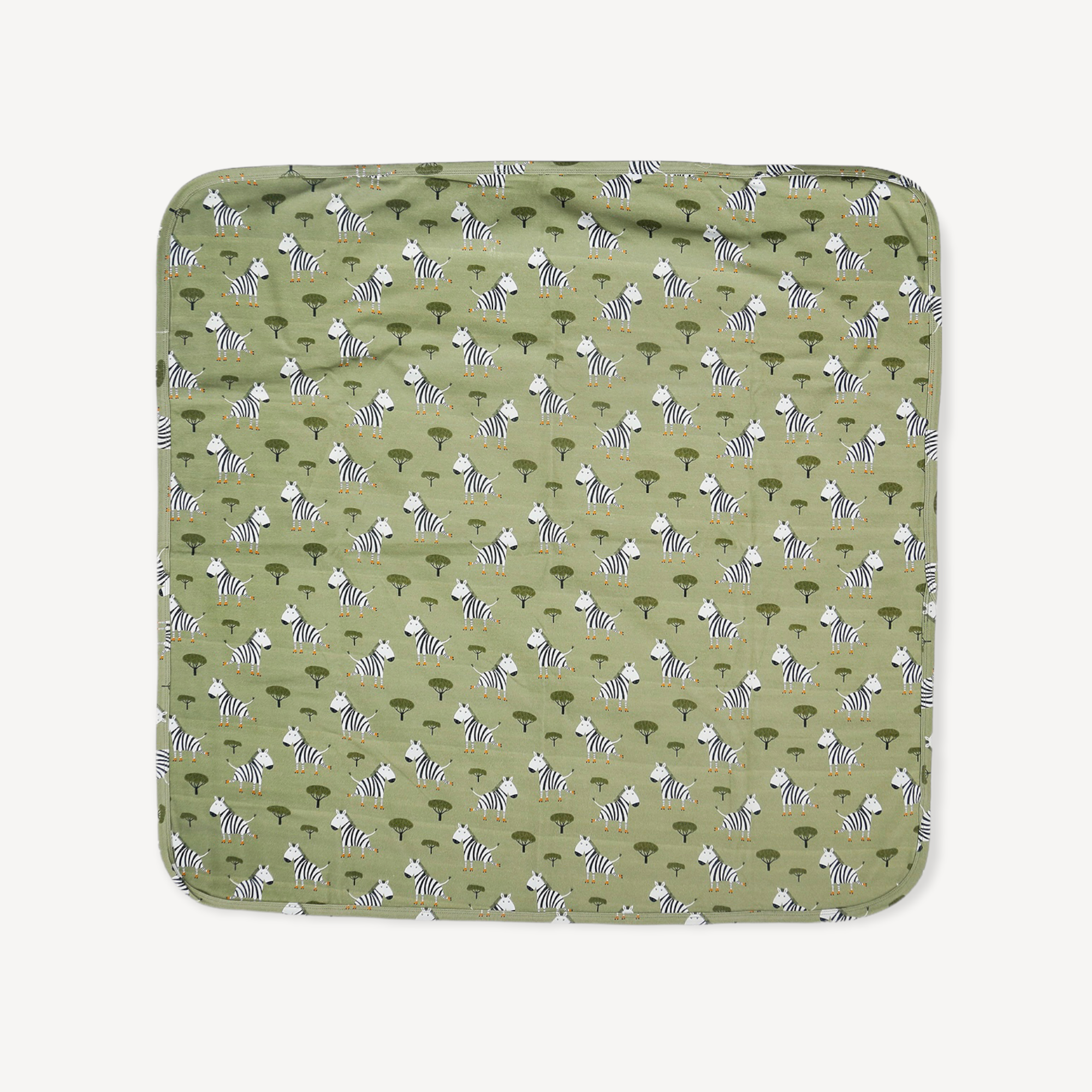 Skater Zebra Reversible Baby Blanket (Organic Jersey)