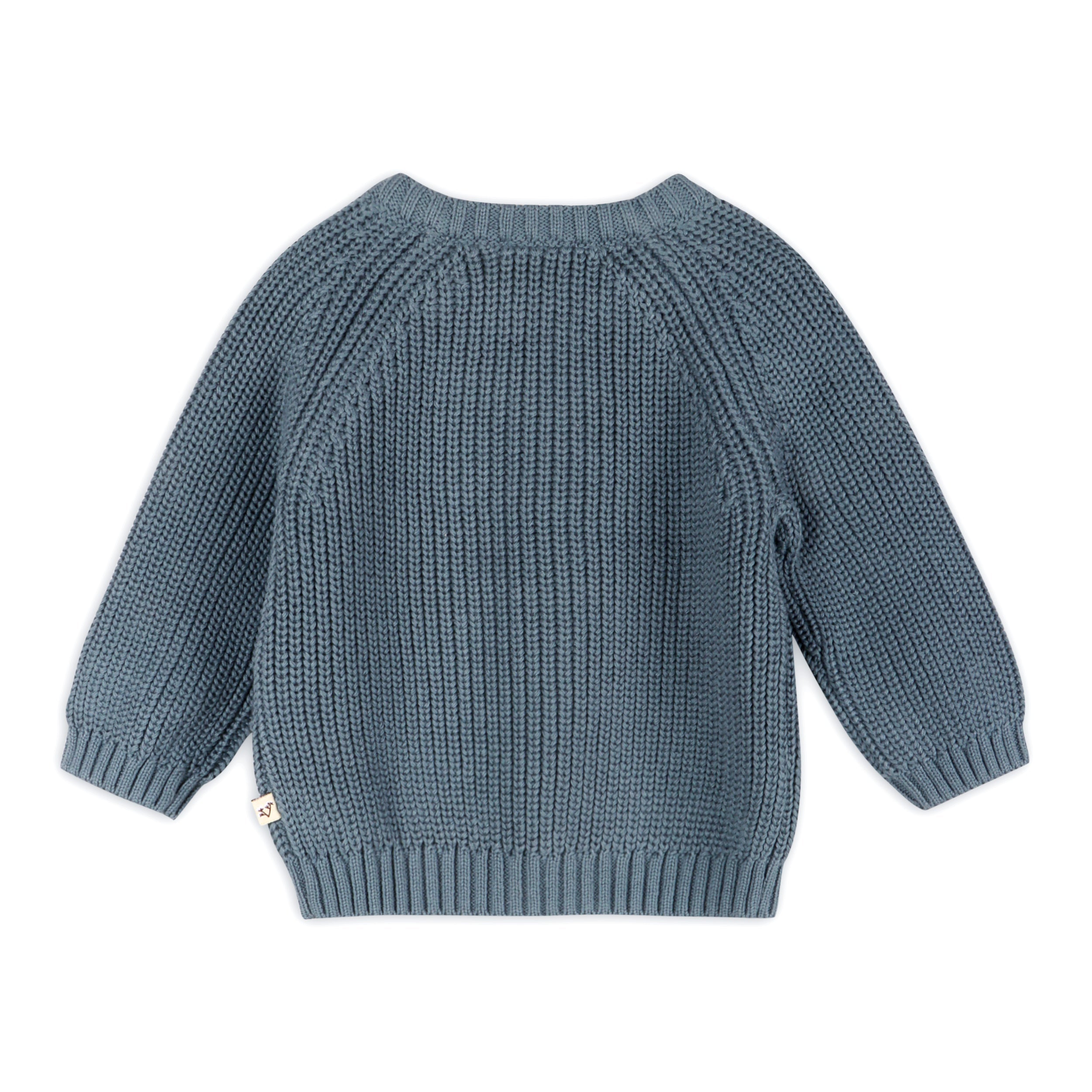 Classic Chunky Knit Baby Pullover Sweater (Organic Cotton) - 2 Colors