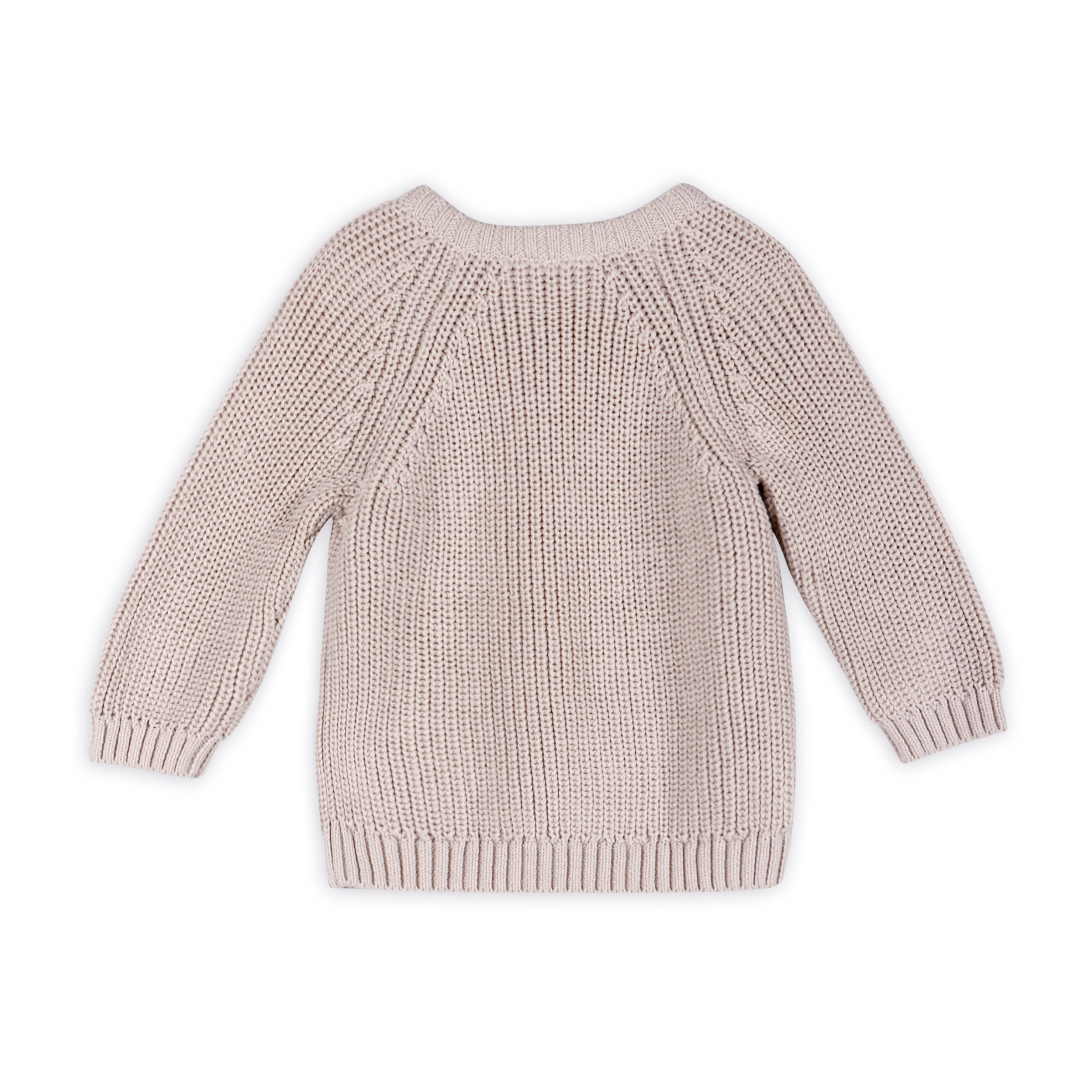 Classic Chunky Knit Baby Pullover Sweater (Organic Cotton) - 2 Colors