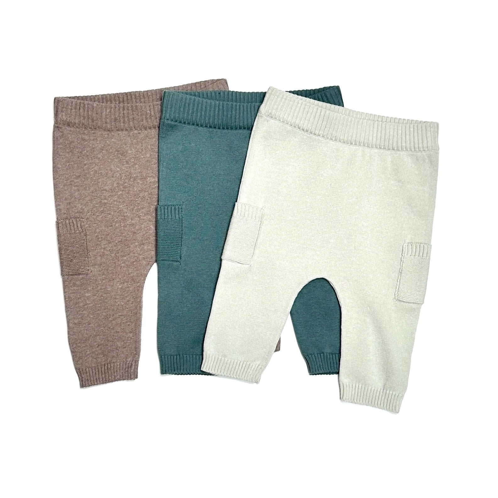 Baby Side Pocket Sweater Knit Pants - Organic(3 Colors)