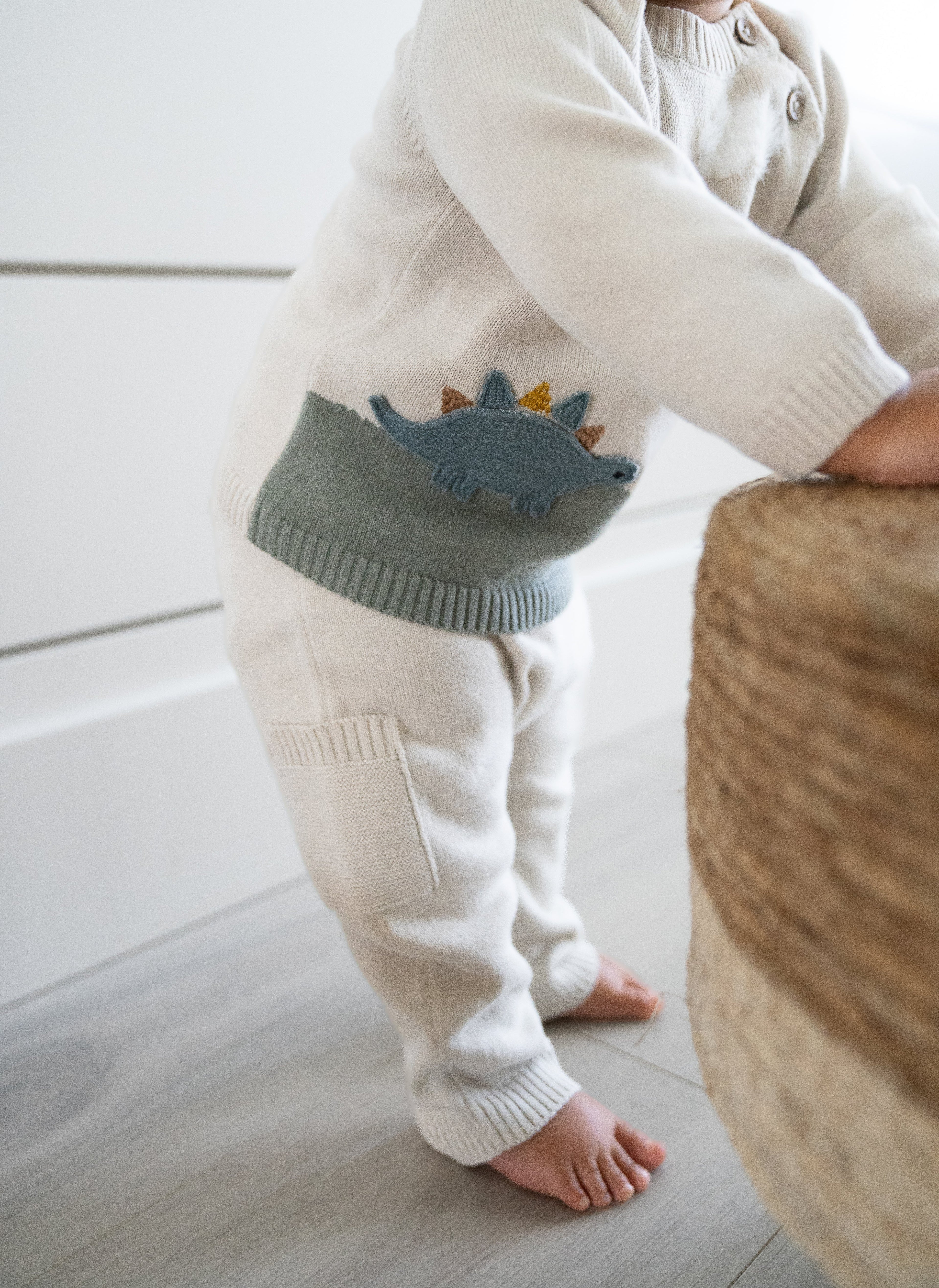 Baby Side Pocket Sweater Knit Pants - Organic(3 Colors)