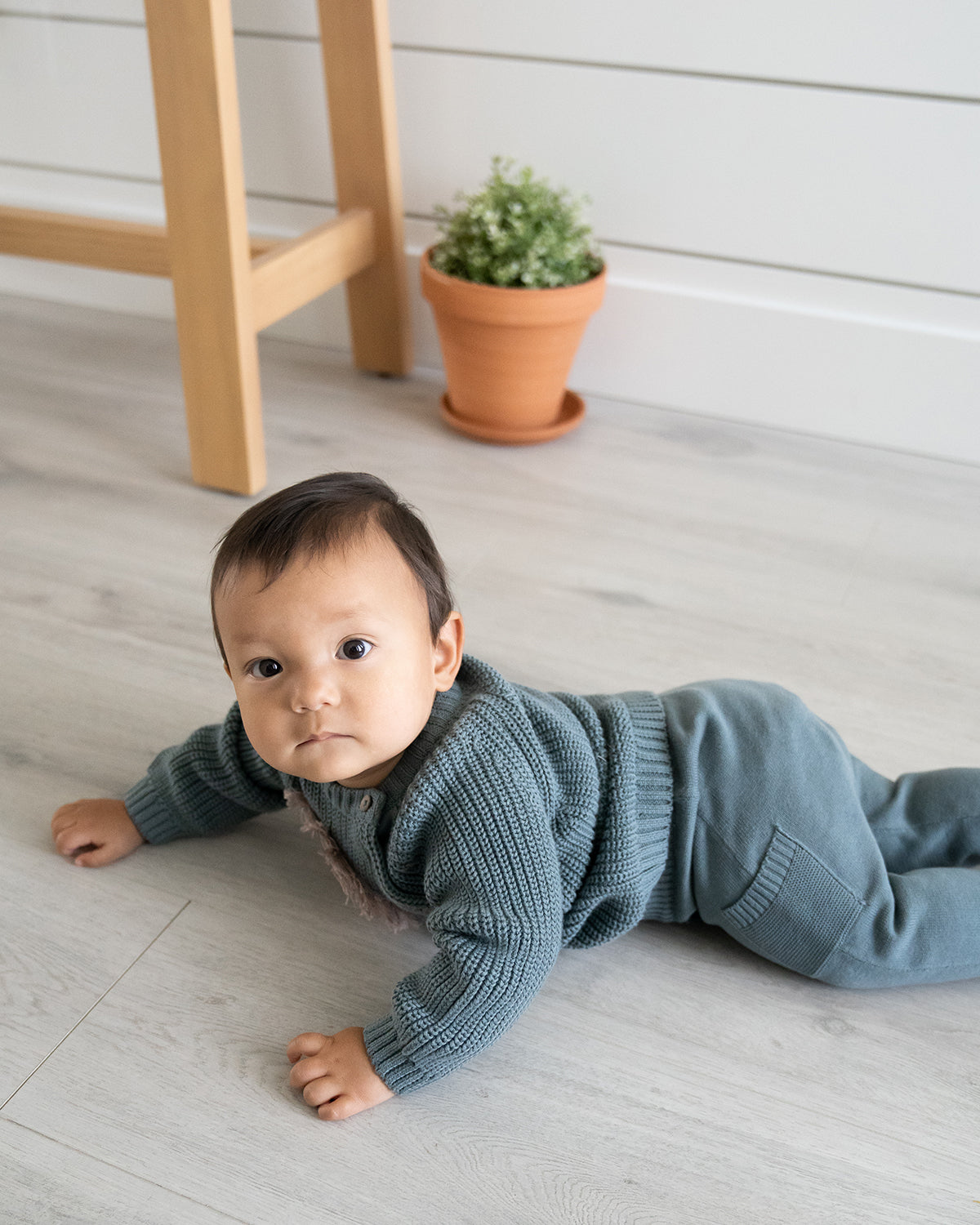 Baby Side Pocket Sweater Knit Pants - Organic(3 Colors)