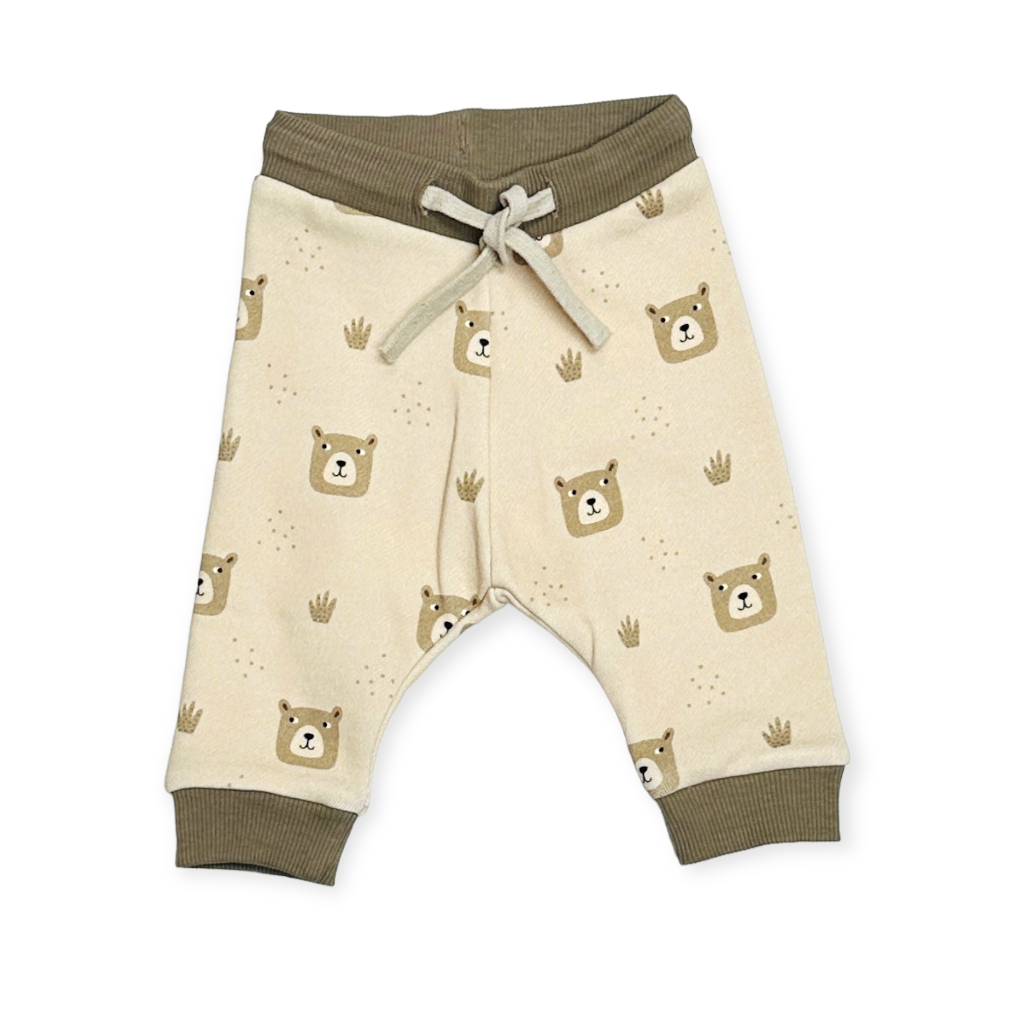Bear Fleece Baby Sweatshirt & Jogger SET (Organic Cotton)