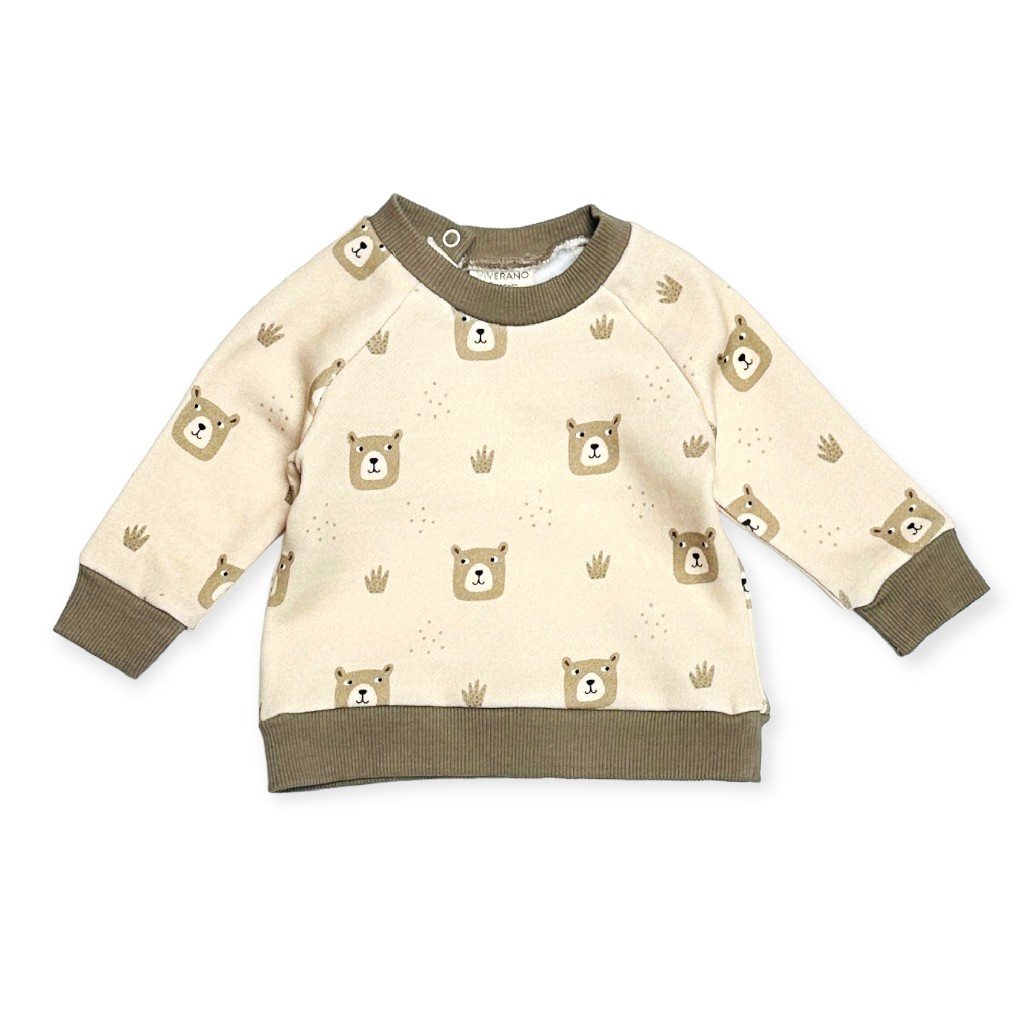 Bear Fleece Baby Sweatshirt & Jogger SET (Organic Cotton)