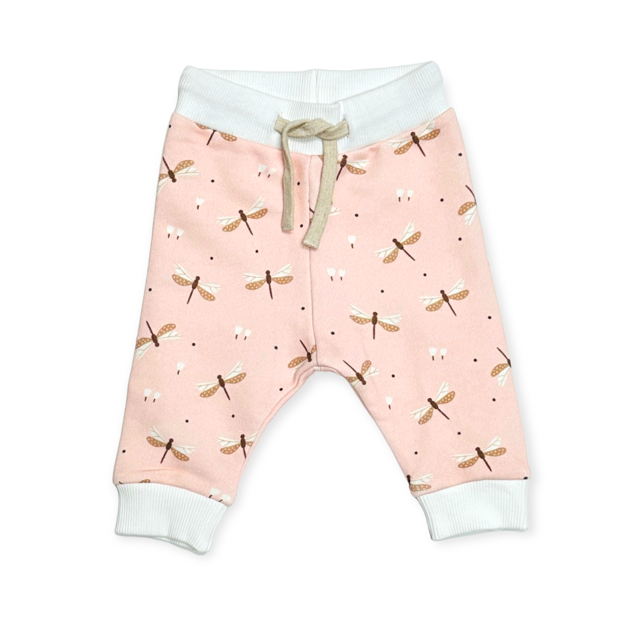 Dragonfly Ruffle Fleece Baby Sweatshirt & Jogger SET (Organic Cotton)
