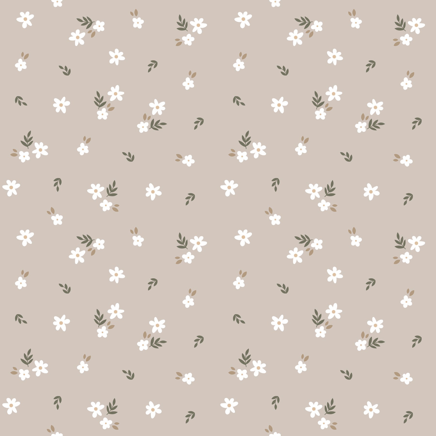 Ditsy Floral Round Baby Sun Hat (Organic Muslin)