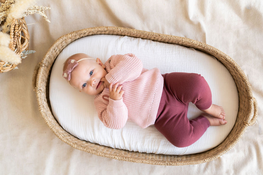 Pocket Sweater Knit Baby Legging Pants (Organic Cotton)- 9 Colors