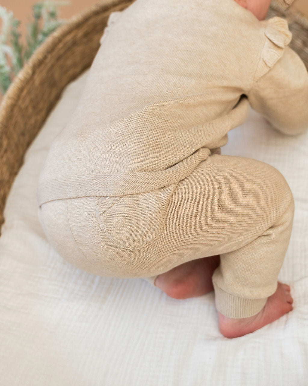 Pocket Sweater Knit Baby Legging Pants (Organic Cotton) SS25 - 4 Colors
