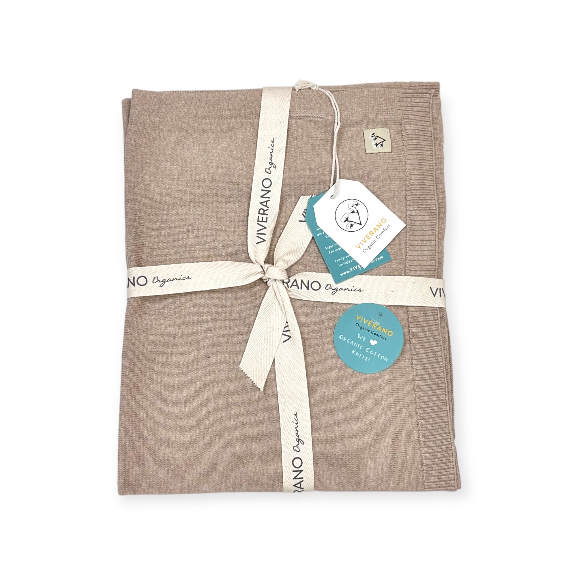 Solid Sweater Knit Baby Blankets (Organic) - 2 Colors