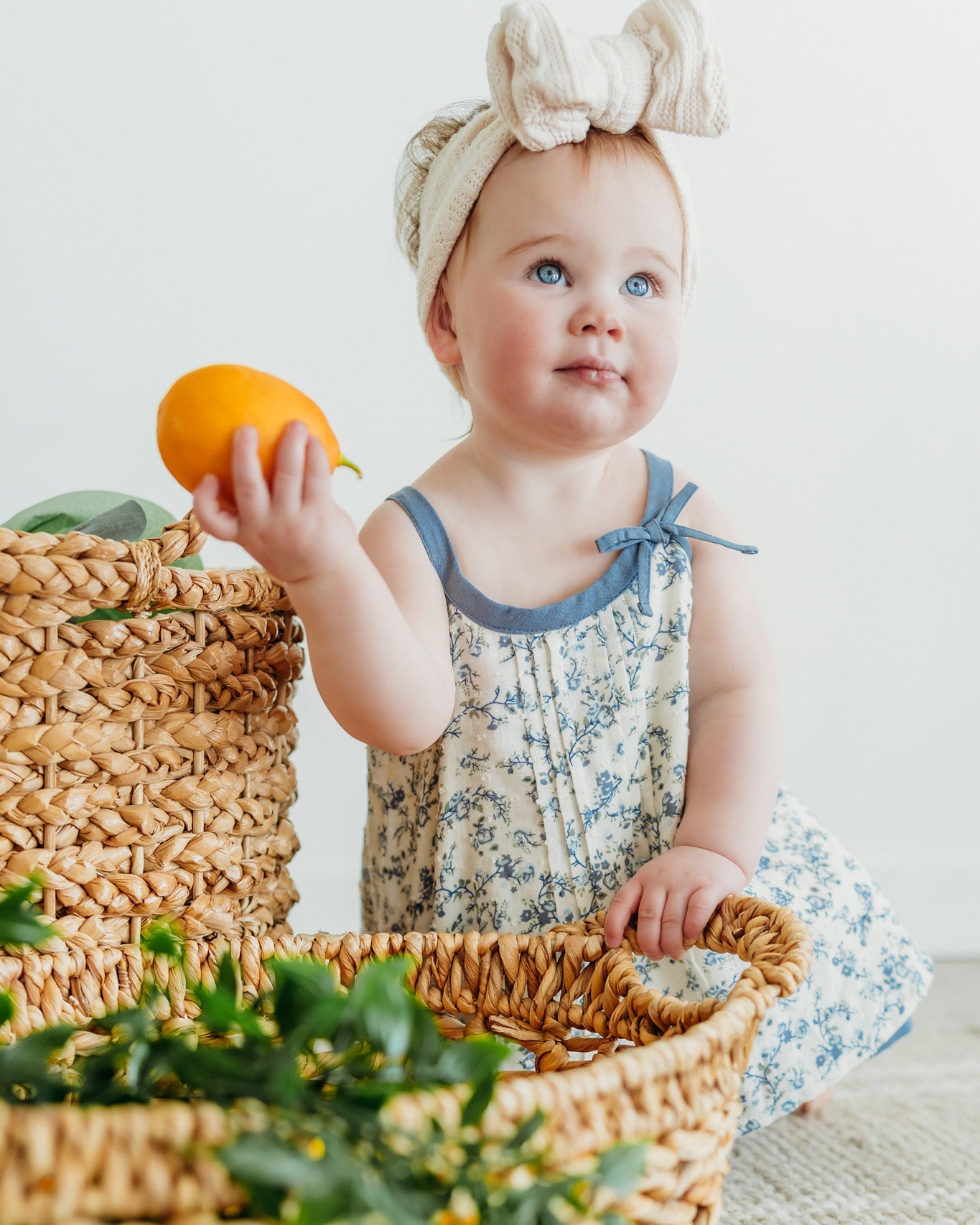 Lyla Floral Muslin Baby Dress +Bloomer (organic Cotton)